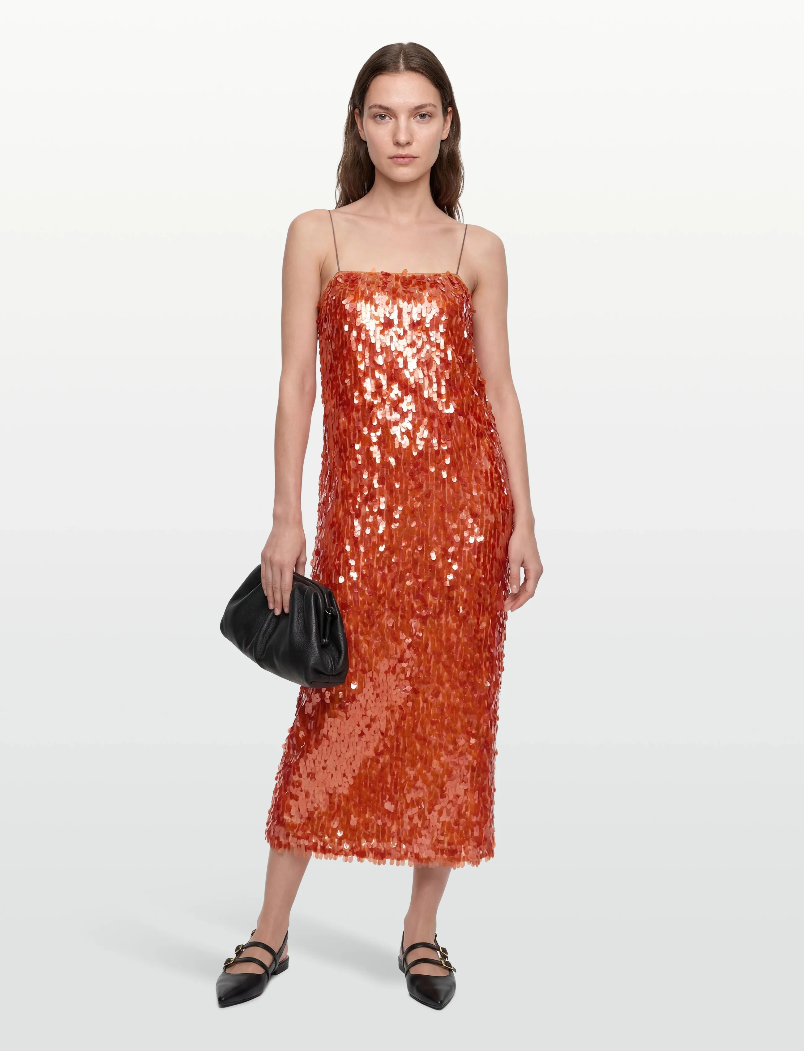 Lovechild 1979 Coco Dress, 36, Orange, Kjoler > Pailletkjoler, Dame