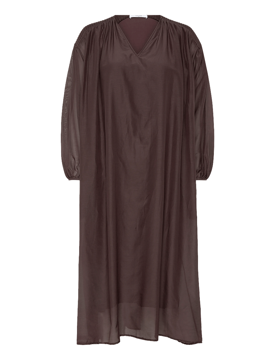 Lovechild 1979 - Liviana Dress - robes midi - 719 chestnut - 0