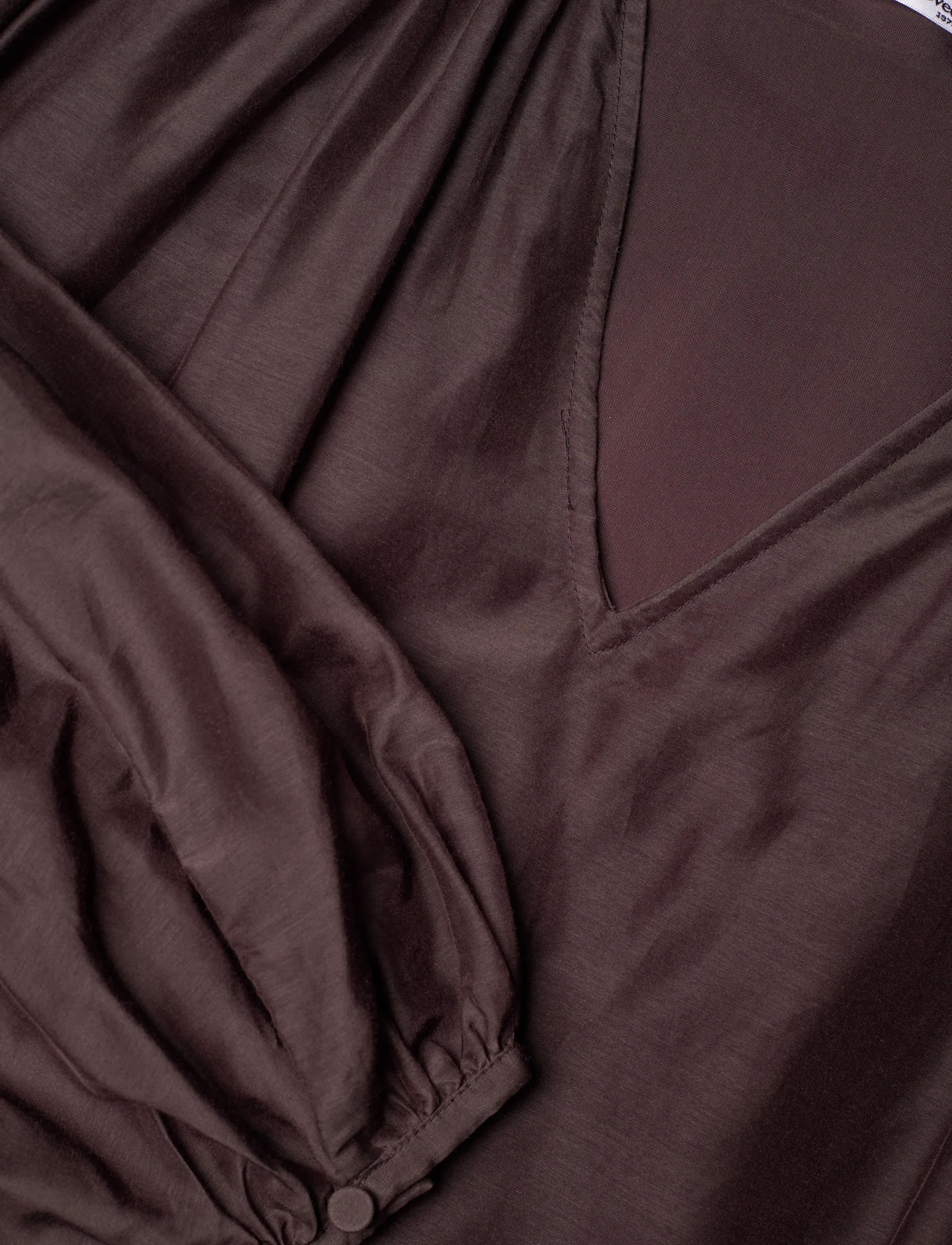 Lovechild 1979 - Liviana Dress - midi kjoler - 719 chestnut - 2