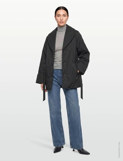 Lovechild 1979 Alva Jacket - Pūkinės ir dygsniuotos striukės - 999 BLACK / black