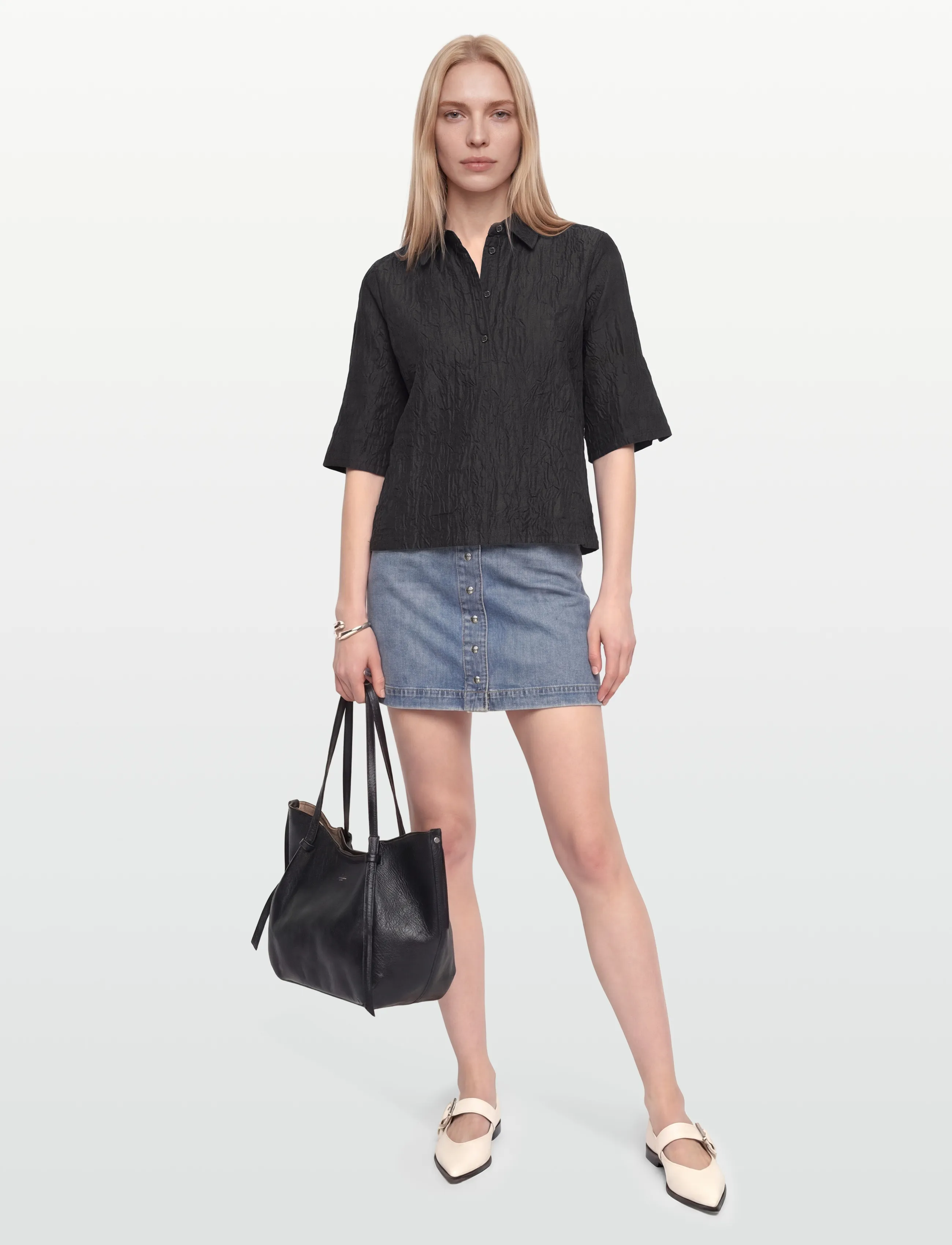 Lovechild 1979 Ella Top, 40, T-shirts & Oberteile, Schwarz - Short-sleeved, Frauen