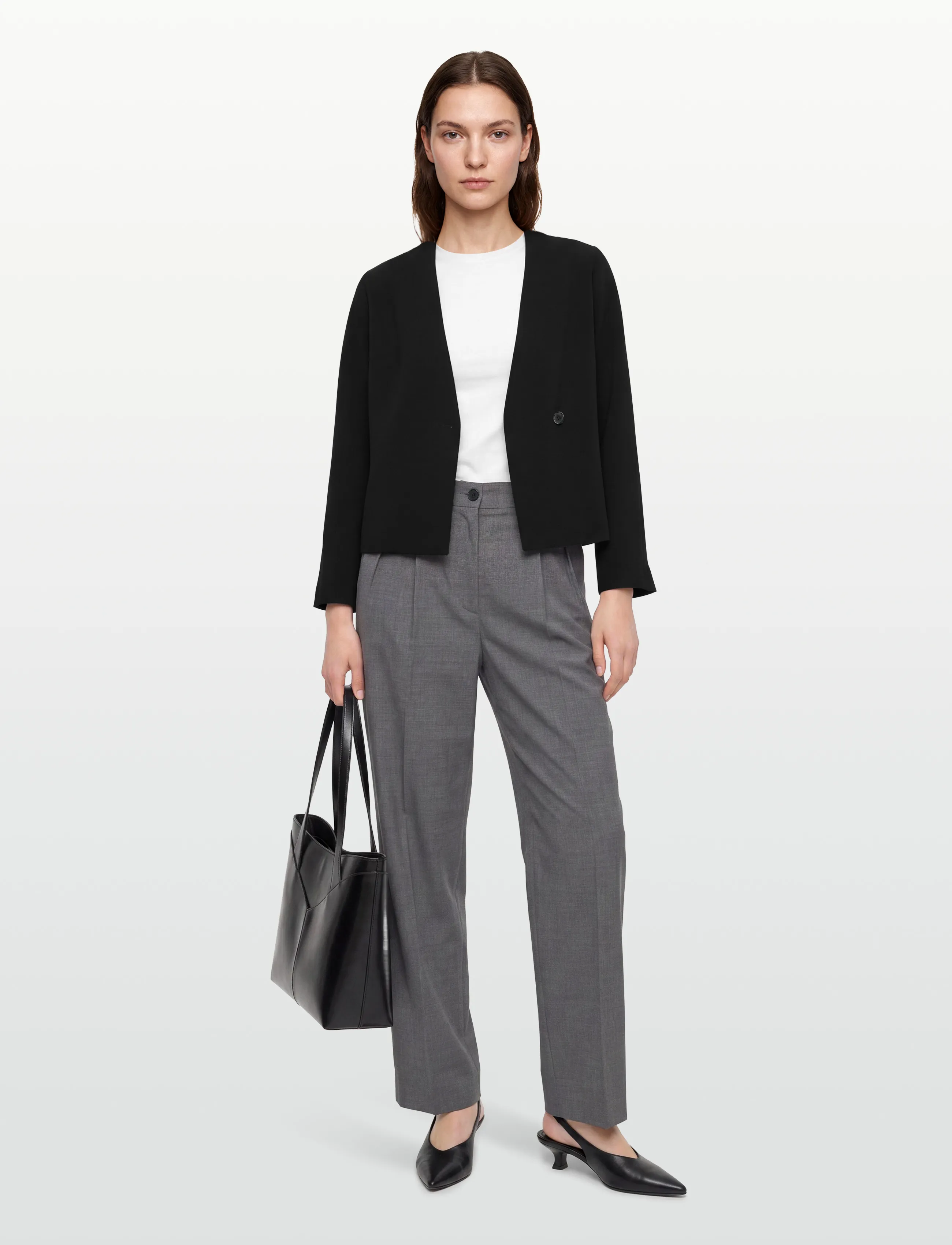 Lovechild 1979 Lara Blouse, Kvinder, Slå Om Bluse, Sort, Str: 36