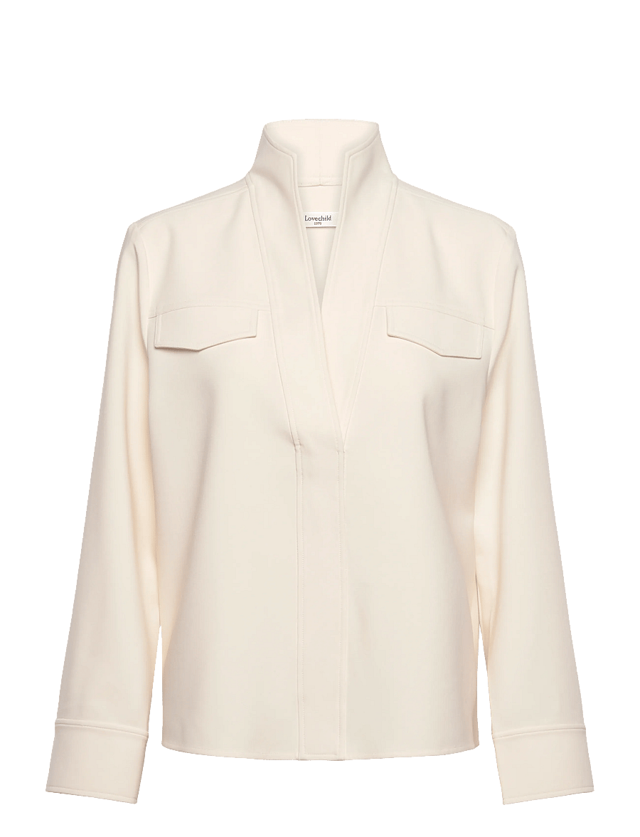 Lovechild 1979 - Marbella Blouse - pikkade varrukatega pluusid - 005 cream - 0