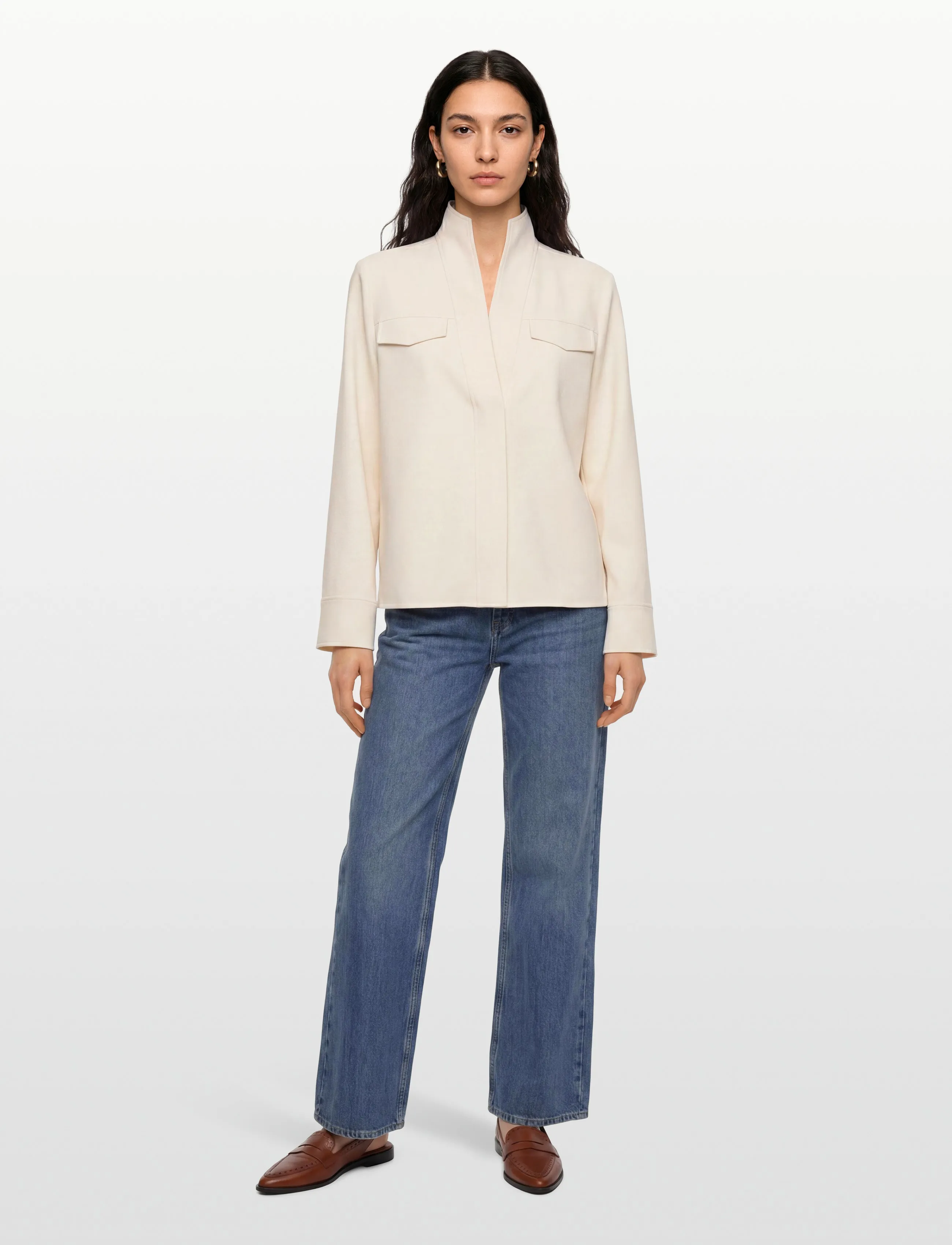 Lovechild 1979 - Marbella Blouse - langärmlige blusen - 005 cream - 0