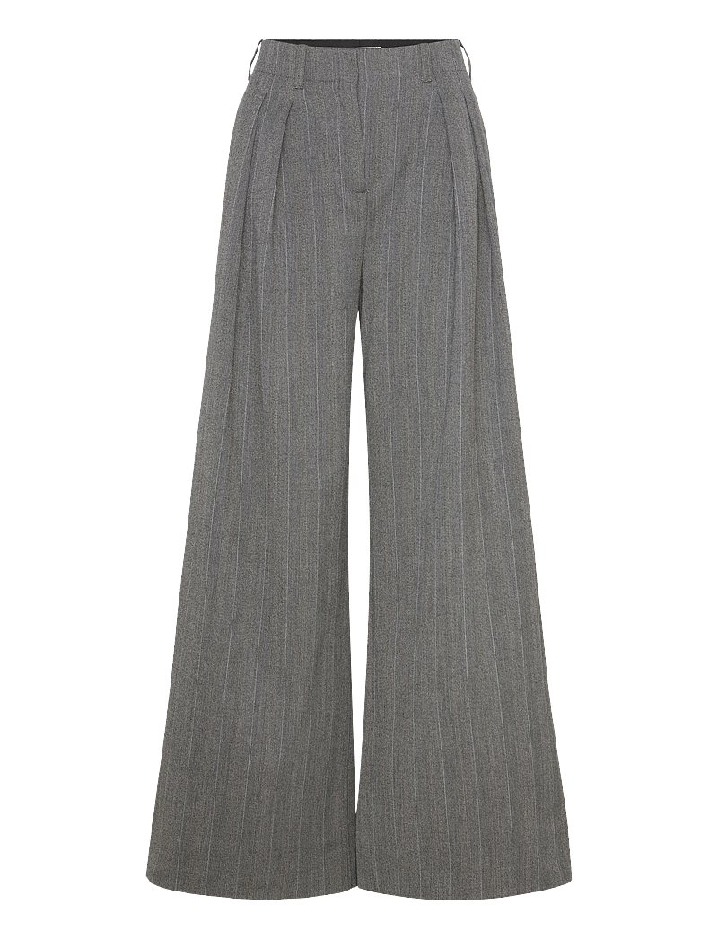 Lovechild 1979 - Stella Pants - leveälahkeiset housut - 067 charcoal weave - 0