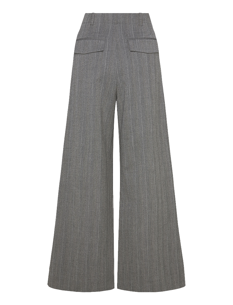 Lovechild 1979 - Stella Pants - leveälahkeiset housut - 067 charcoal weave - 1