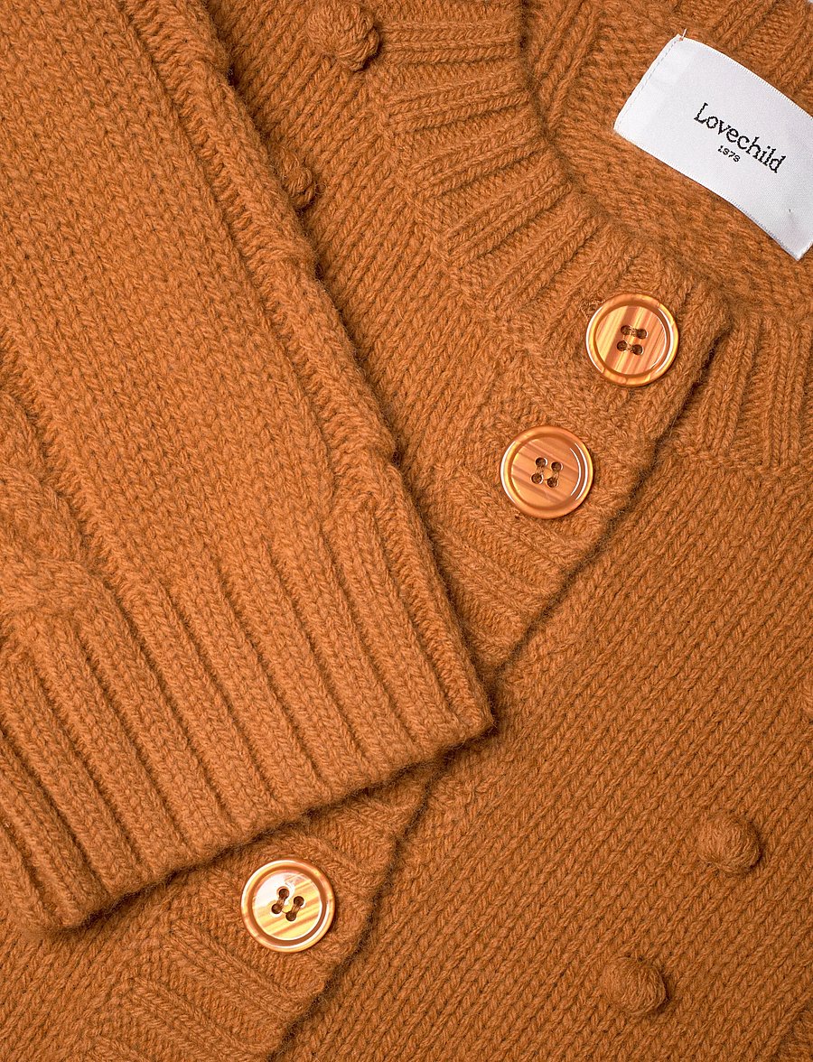 Lovechild 1979 - Nadine Cardigan - gilets - 733 rust - 5