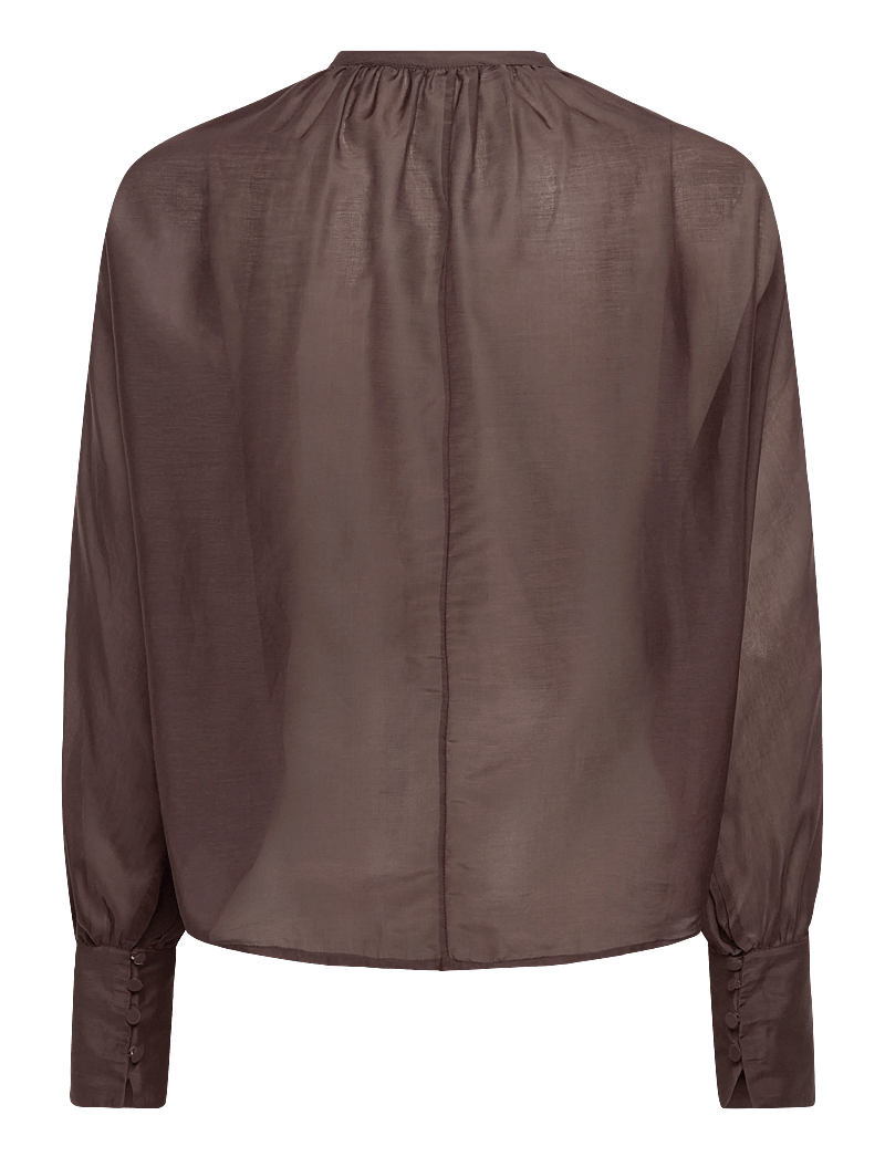 Lovechild 1979 - Allona Blouse - langärmlige blusen - 719 chestnut - 1