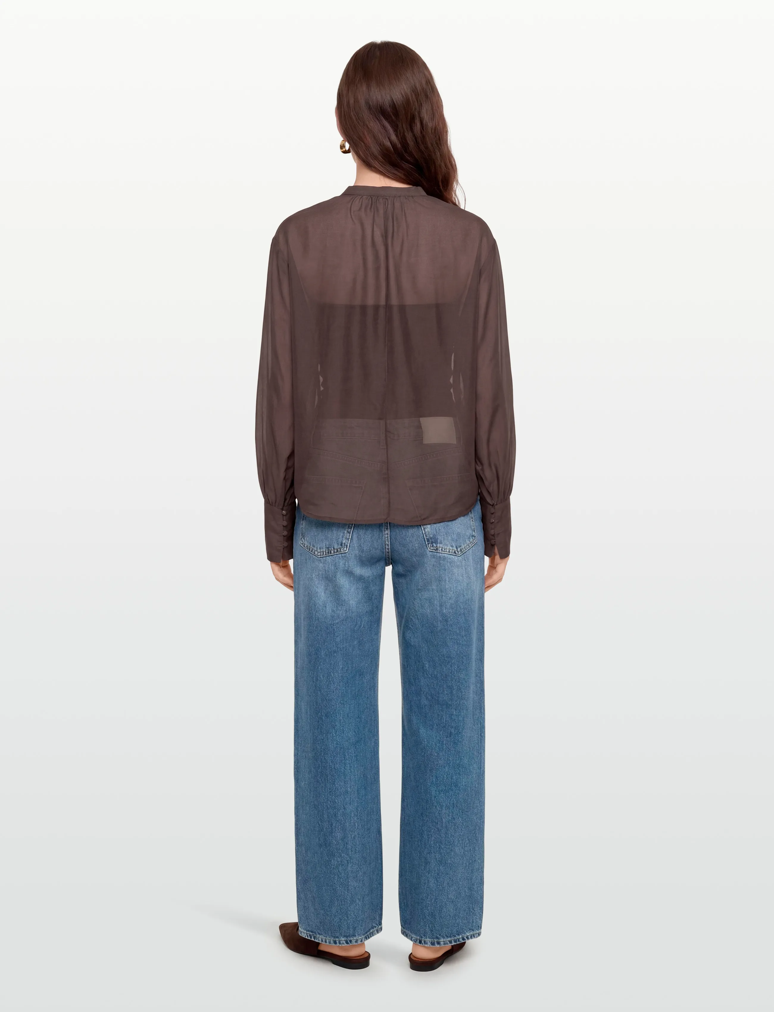 Lovechild 1979 - Allona Blouse - långärmade blusar - 719 chestnut - 4