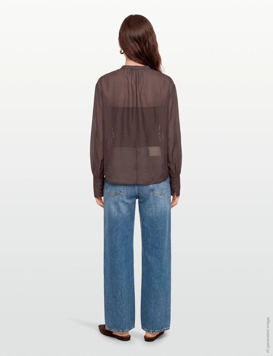 Lovechild 1979 - Allona Blouse - långärmade blusar - 719 chestnut - 4