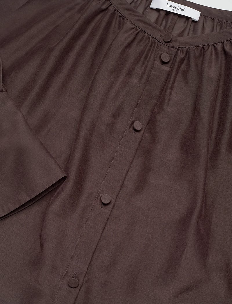 Lovechild 1979 - Allona Blouse - langärmlige blusen - 719 chestnut - 2