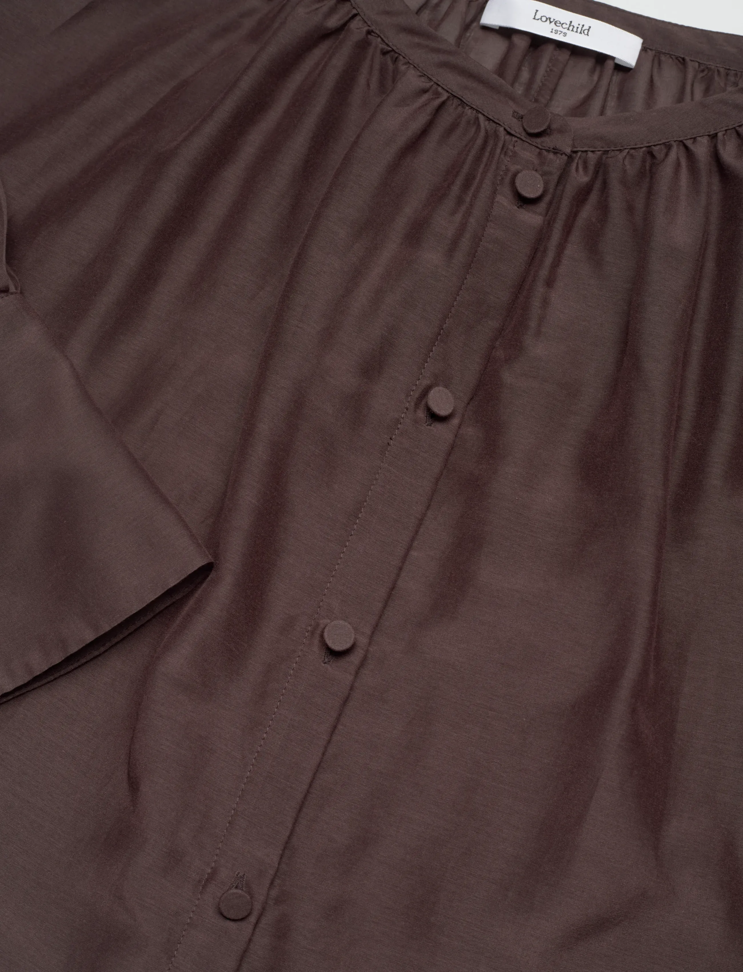 Lovechild 1979 - Allona Blouse - langærmede bluser - 719 chestnut - 2