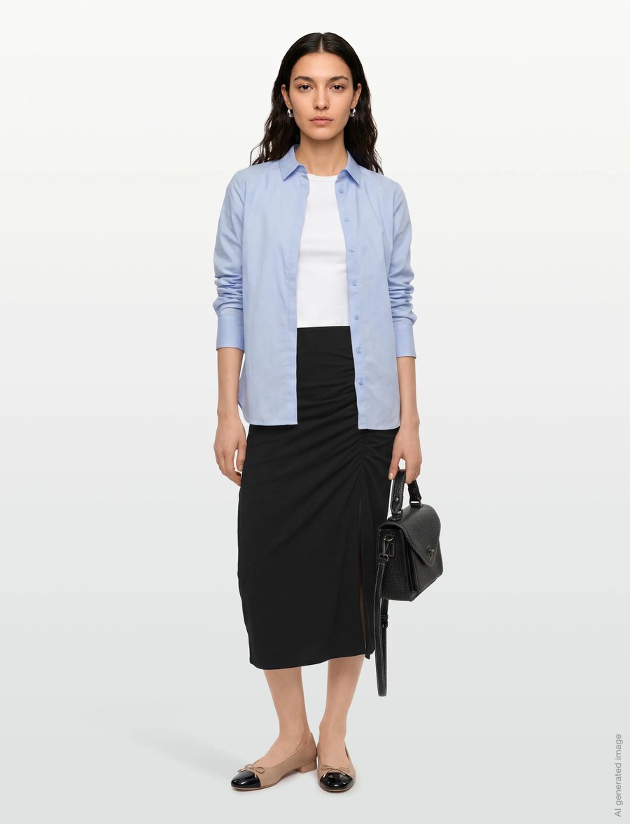 Lovechild 1979 - Feline Skirt - midi-röcke - 999 black - 0