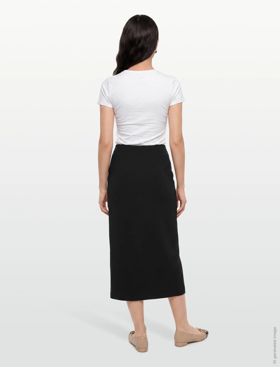 Lovechild 1979 - Feline Skirt - midi-röcke - 999 black - 4