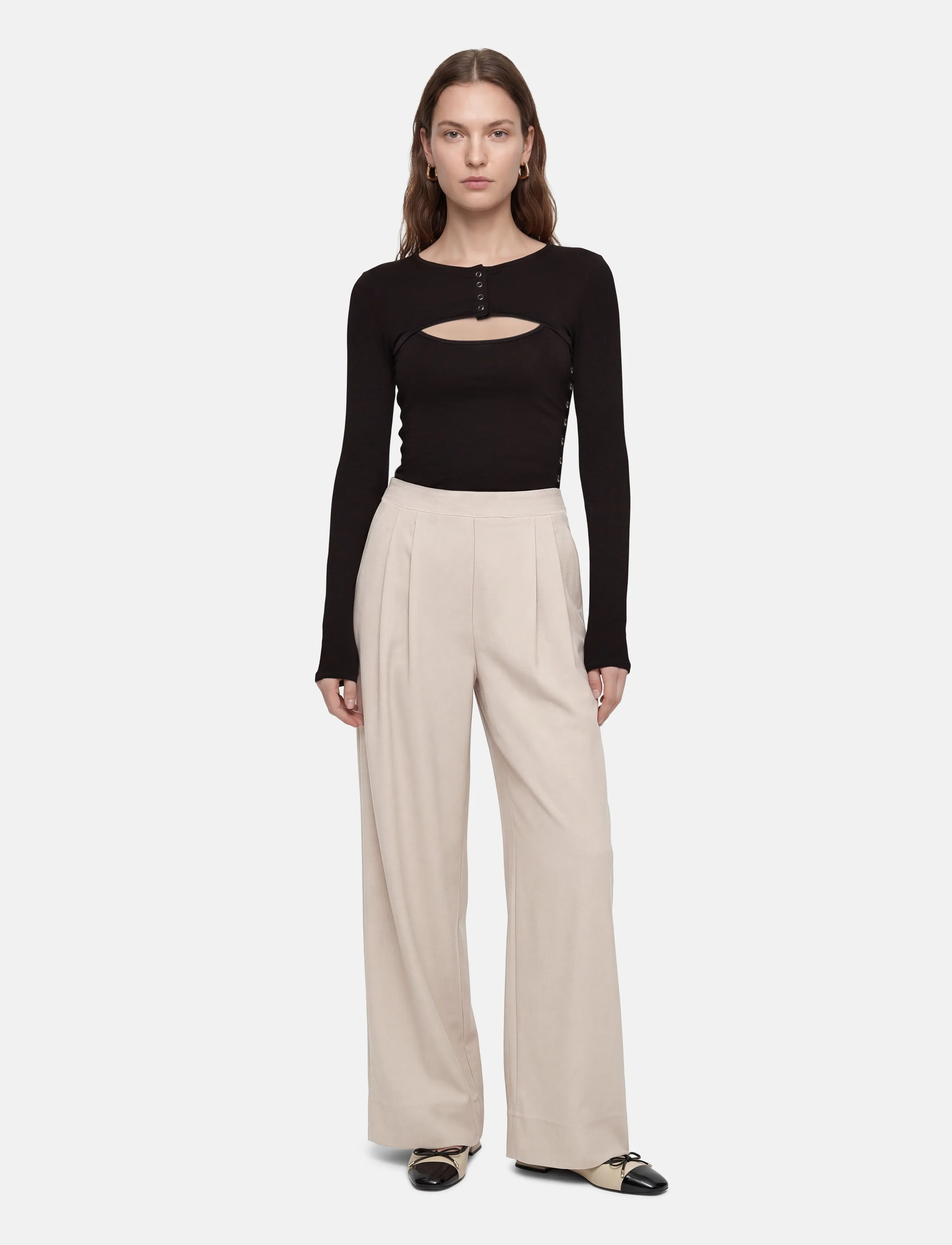 Lovechild 1979 Mary-Ann Pants - Kleidung - 727 TAUPE GREY / beige