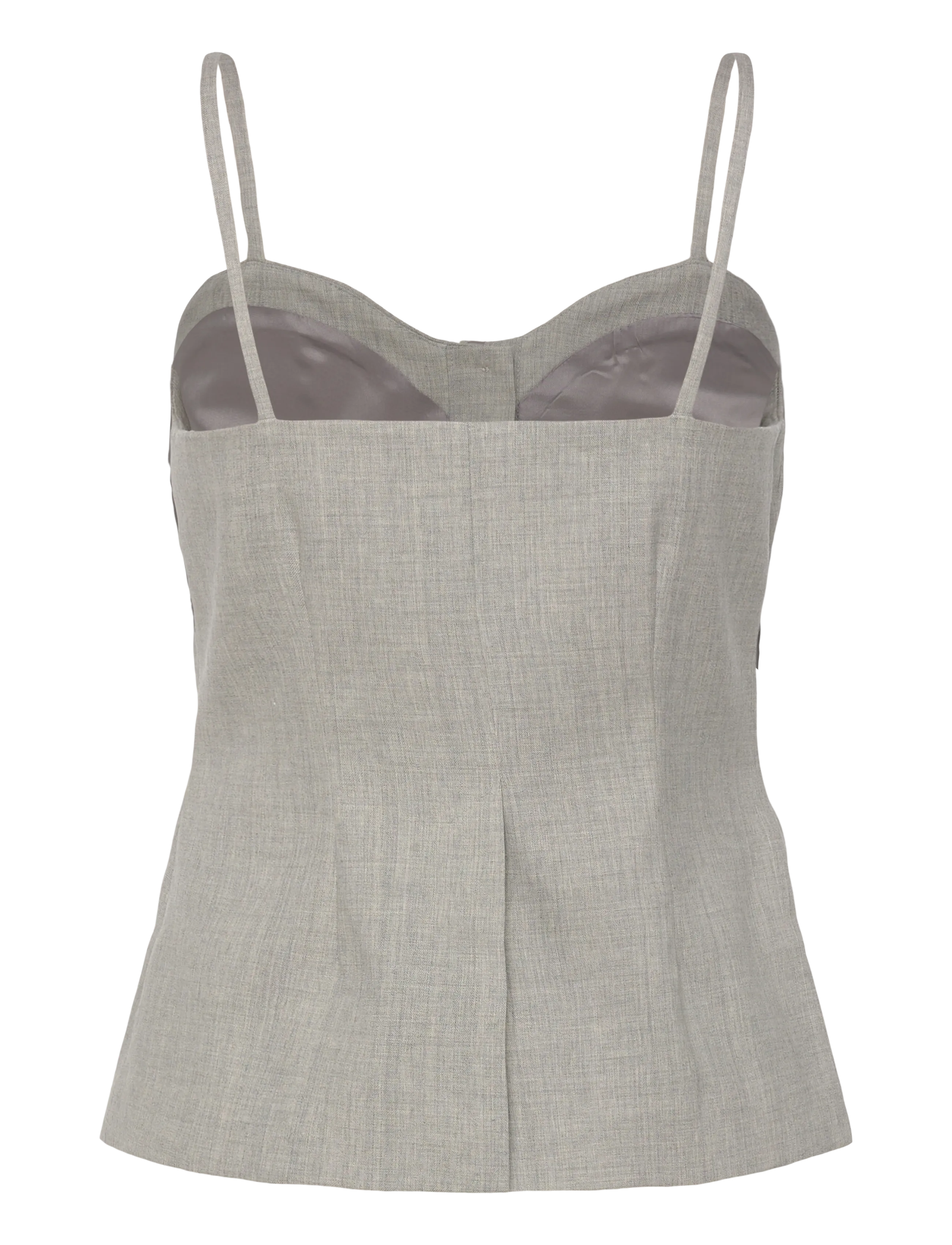Lovechild 1979 - Thalia Top - topi bez piedurknēm - 056 light grey melange - 2