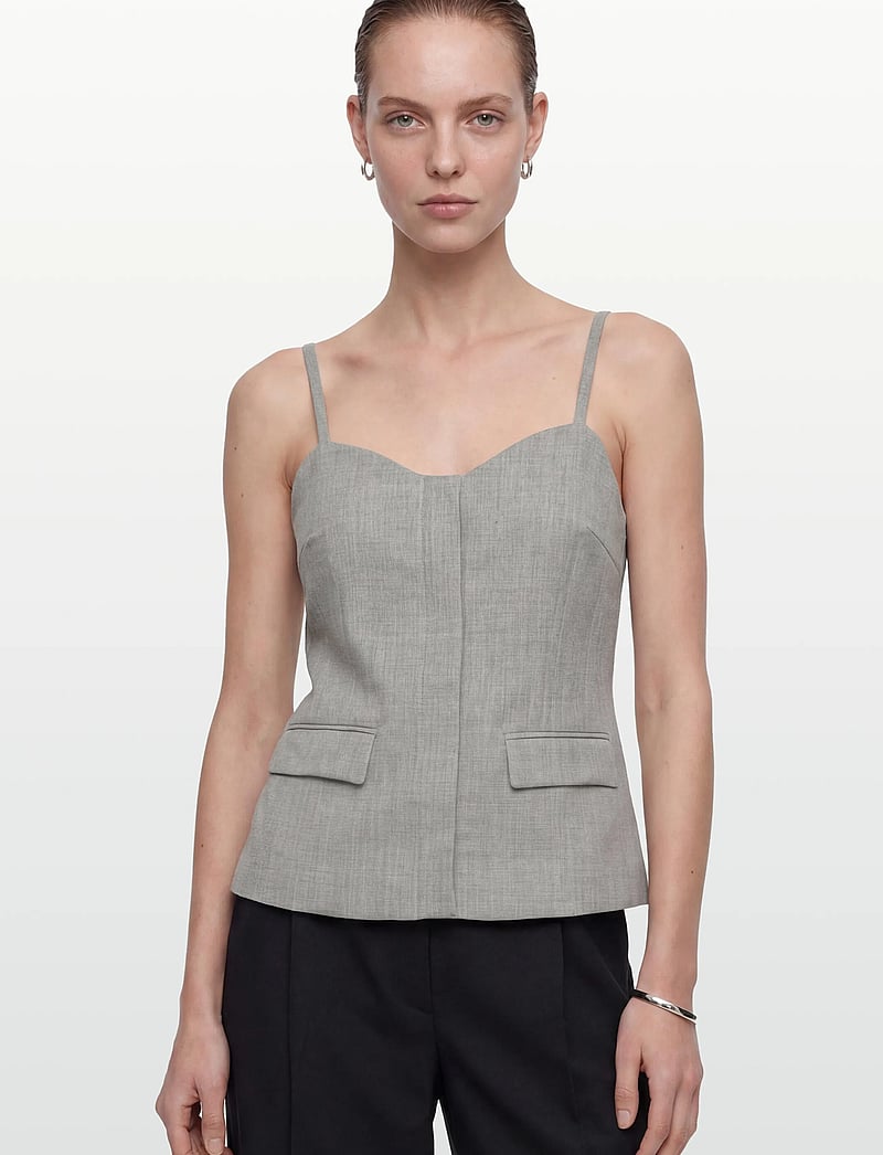 Lovechild 1979 - Thalia Top - tanktops - 056 light grey melange - 3