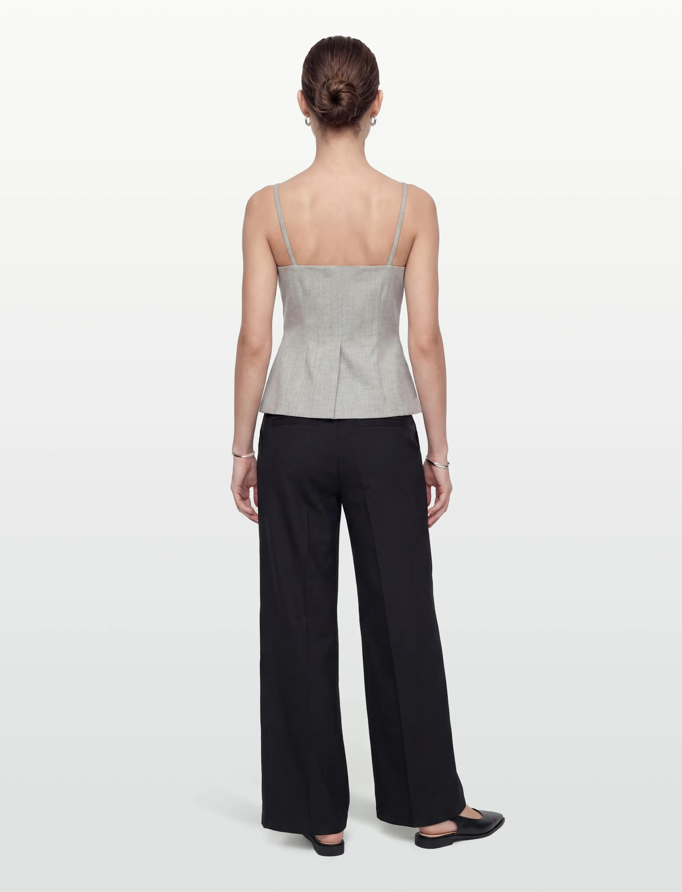 Lovechild 1979 - Thalia Top - topi bez piedurknēm - 056 light grey melange - 4