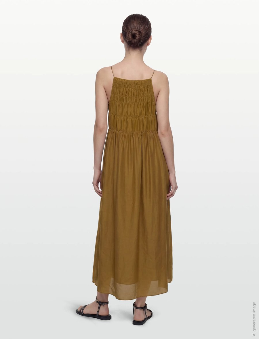 Lovechild 1979 - Aurelia Dress - maxikleider - 627 olive - 4