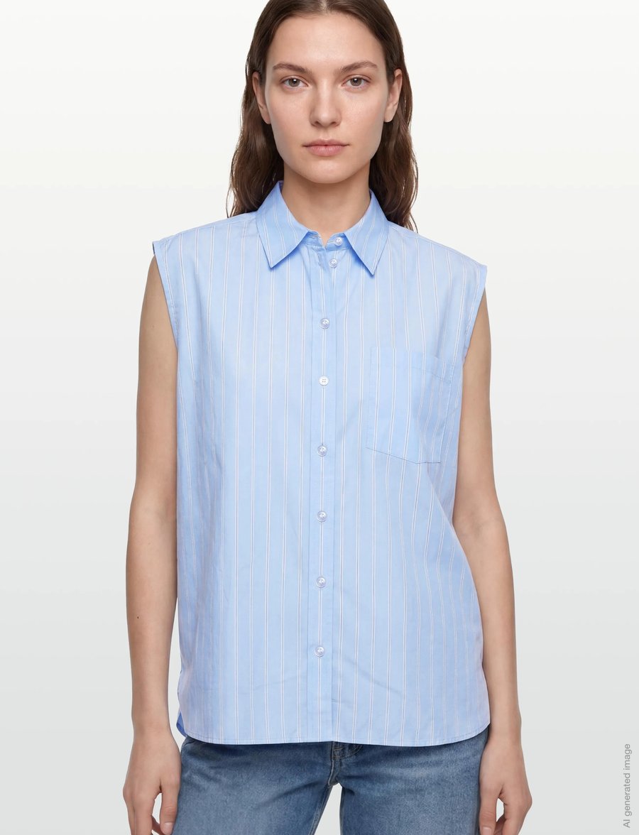 Lovechild 1979 - Brooklyn Shirt - kortærmede skjorter - 568 blue pinstripe - 3