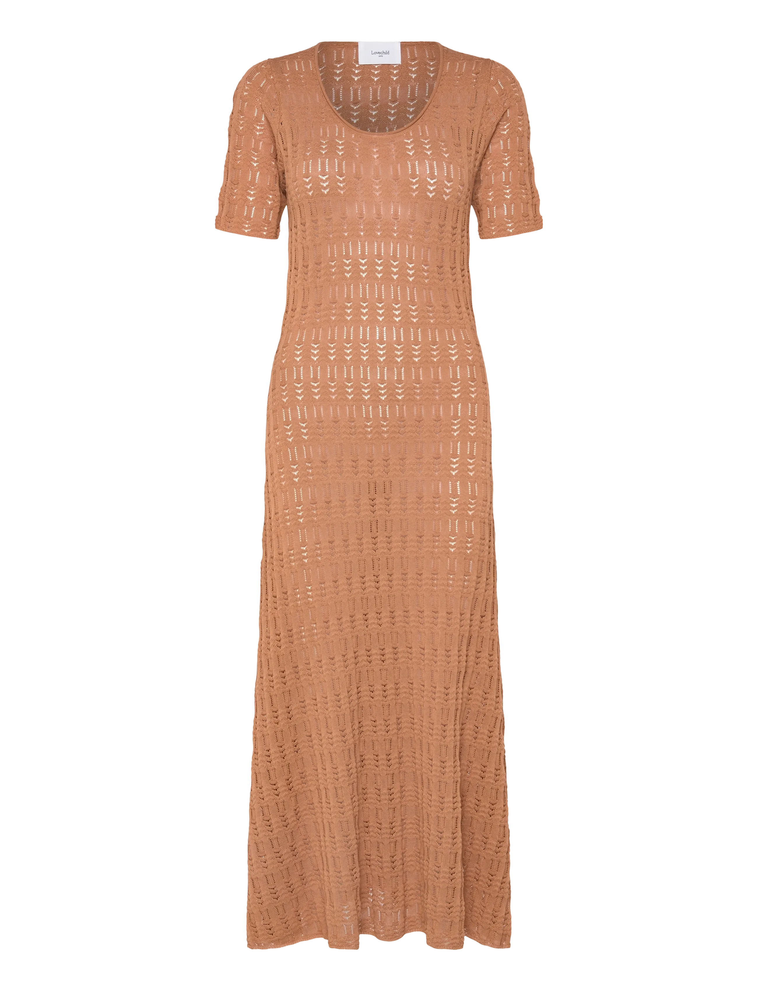 Lovechild 1979 Scarlett Dress - Stickade klänningar - 182 BISCUIT / brown