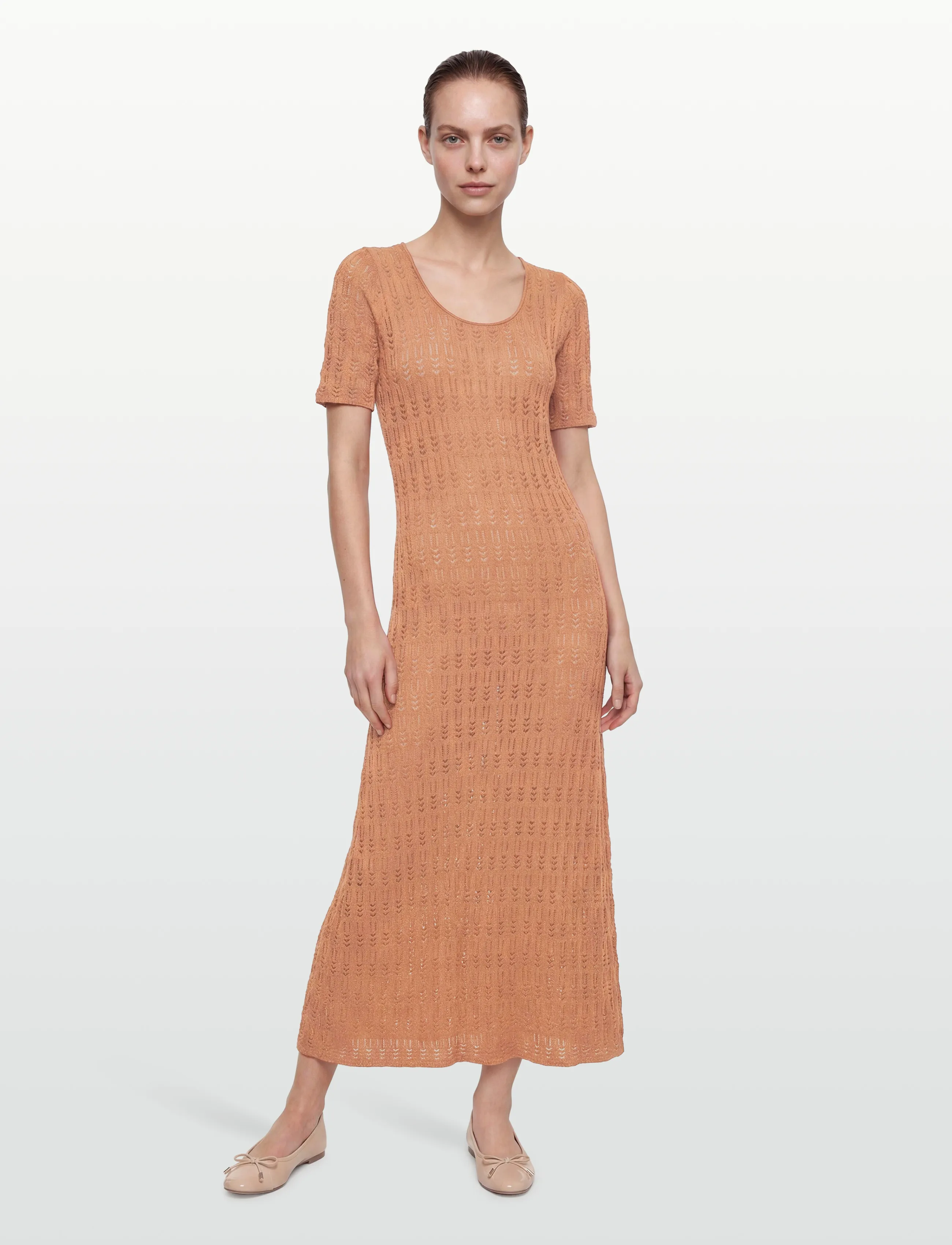 Lovechild 1979 Scarlett Dress - Kootud kleidid - 182 BISCUIT / brown