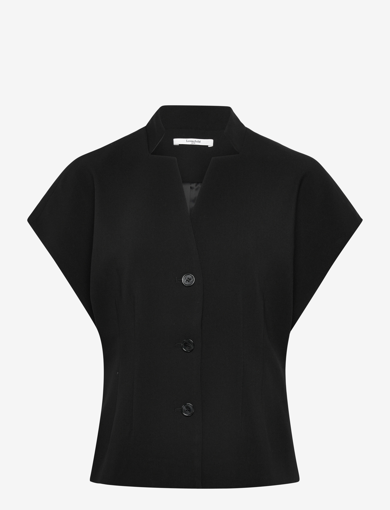 Lovechild 1979 - Minju Blouse - lühikeste varrukatega pluusid - 999 black - 0