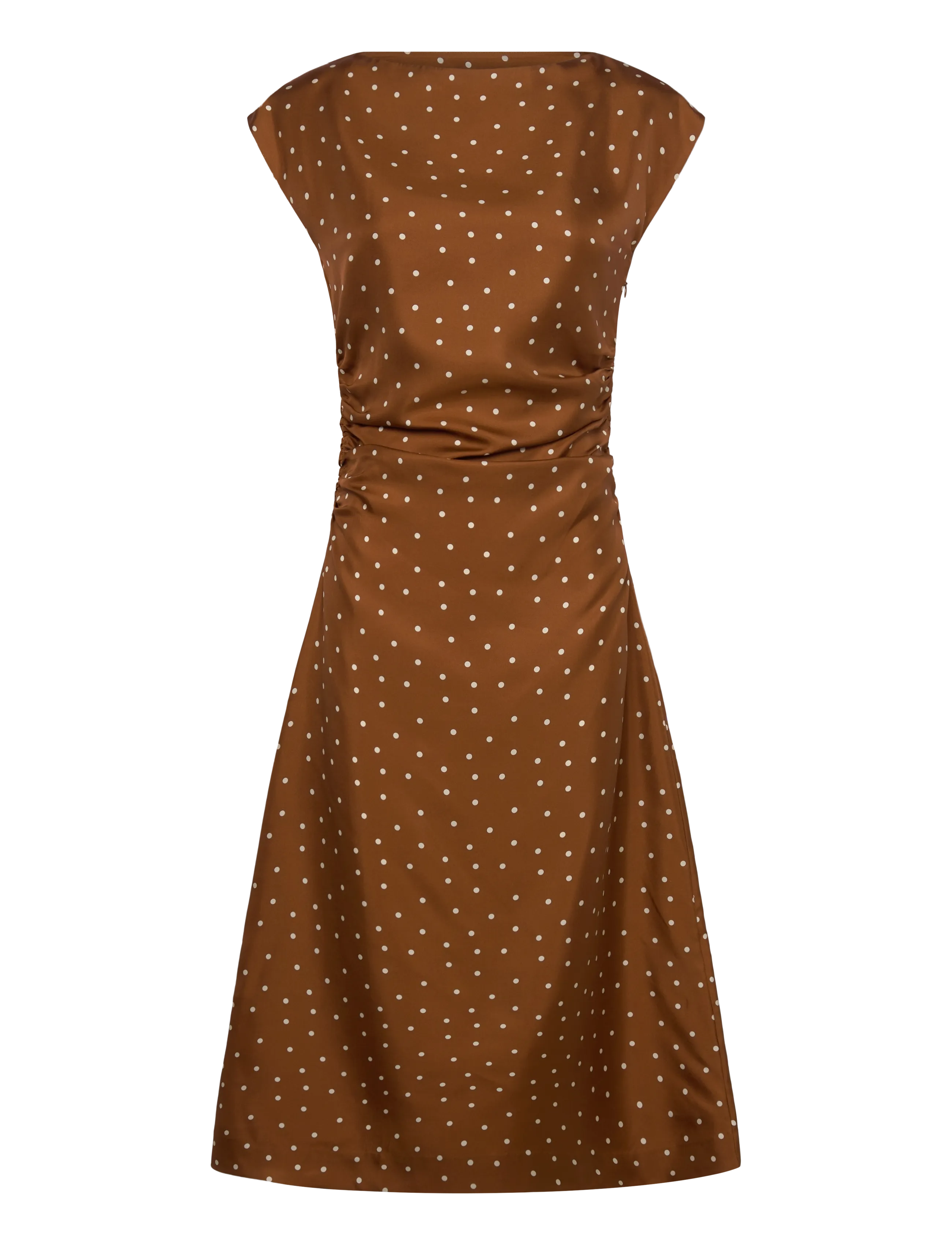 Lovechild 1979 Noor Dress - Midi Dresses - 793 DOT PRINT CARAMEL / brown