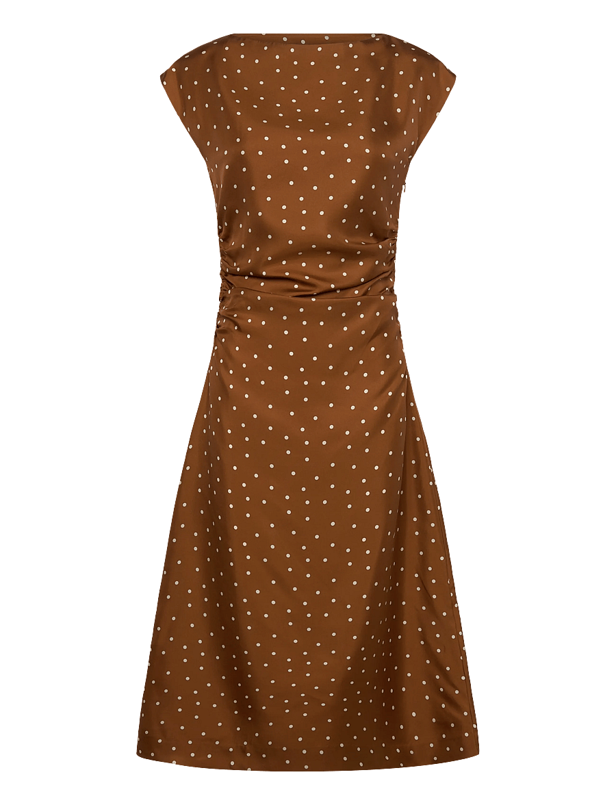 Lovechild 1979 - Noor Dress - midi kjoler - 793 dot print caramel - 1