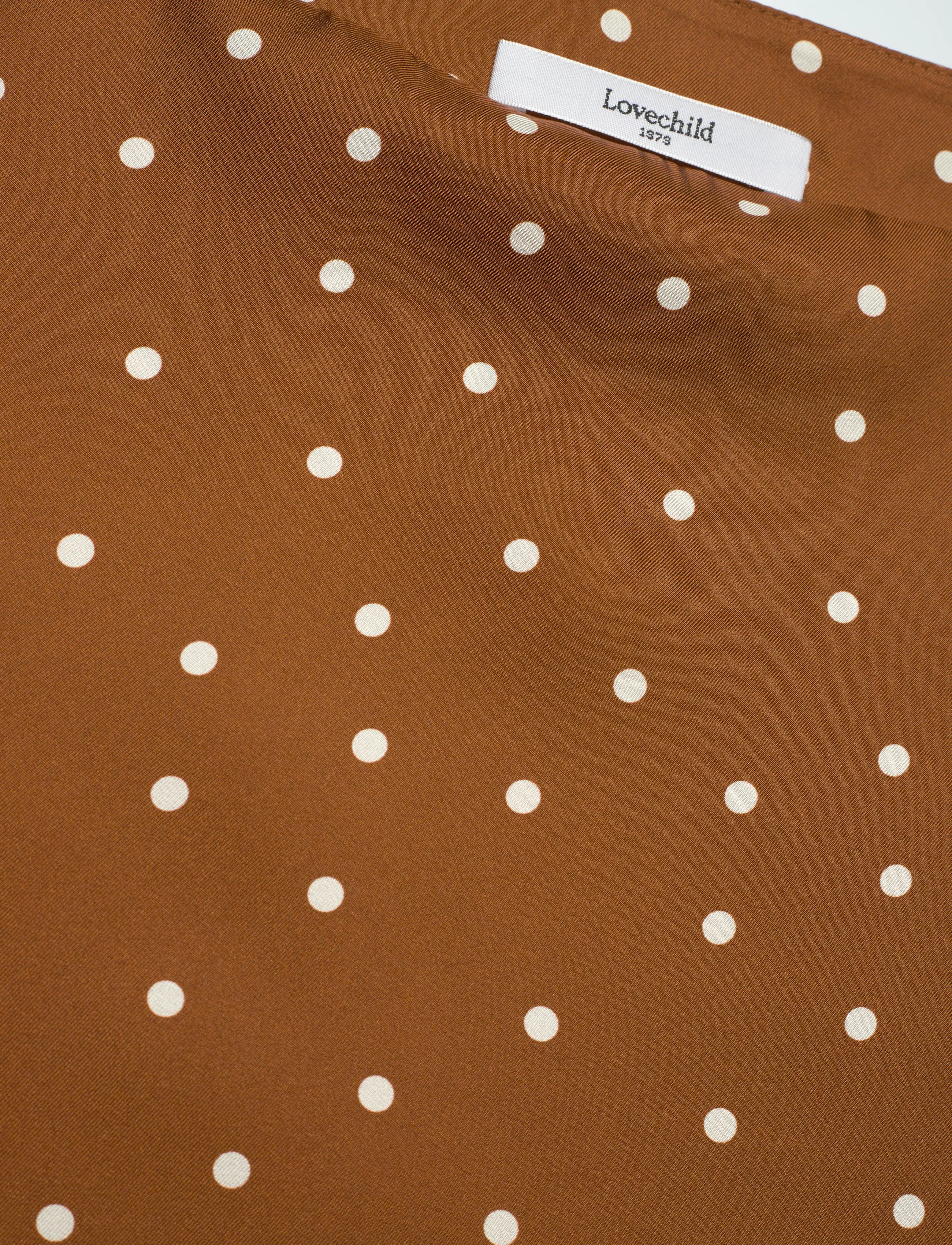 Lovechild 1979 - Noor Dress - midi kjoler - 793 dot print caramel - 5