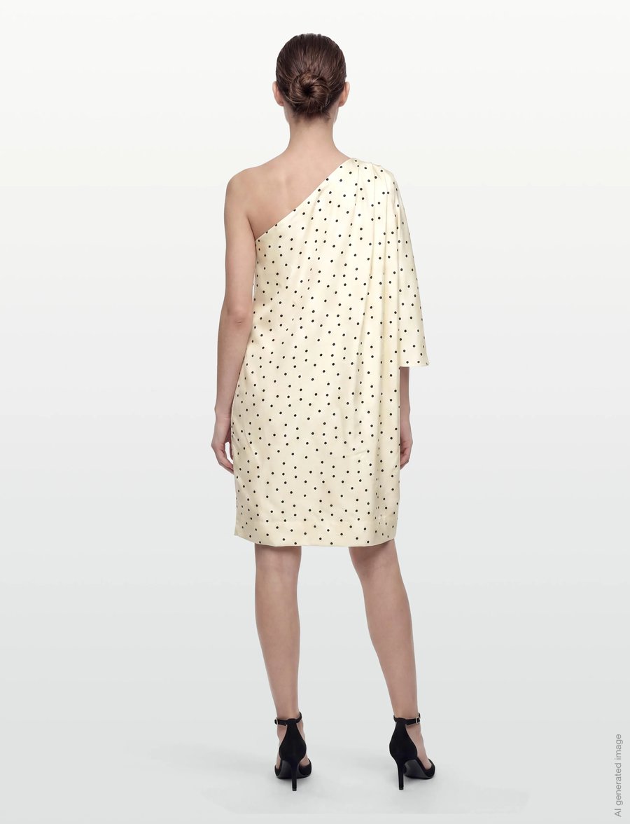 Lovechild 1979 - Kehlani Dress - kurze kleider - 982 dot print crem - 4
