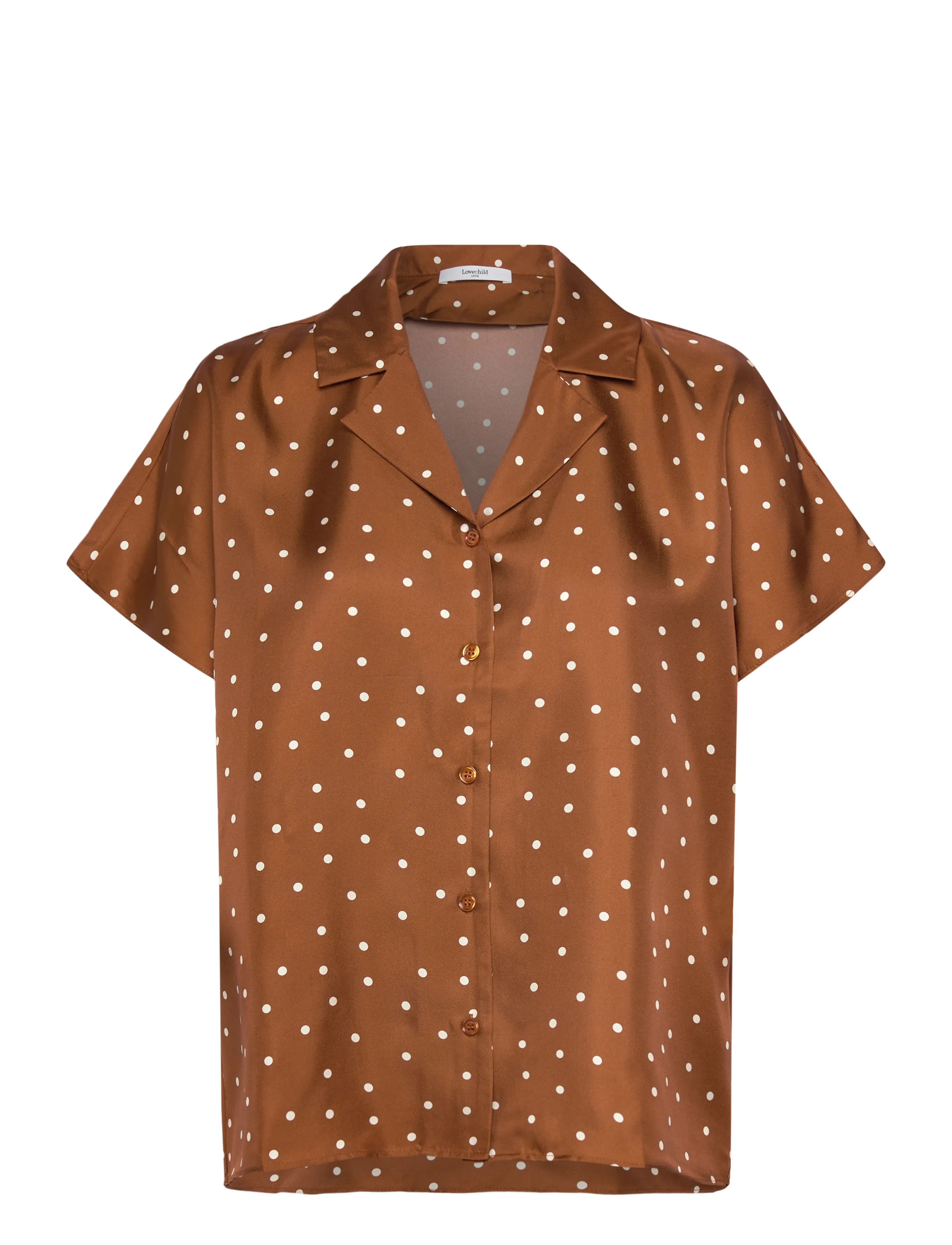 Lovechild 1979 Birna Blouse - Uus - 793 DOT PRINT CARAMEL / brown