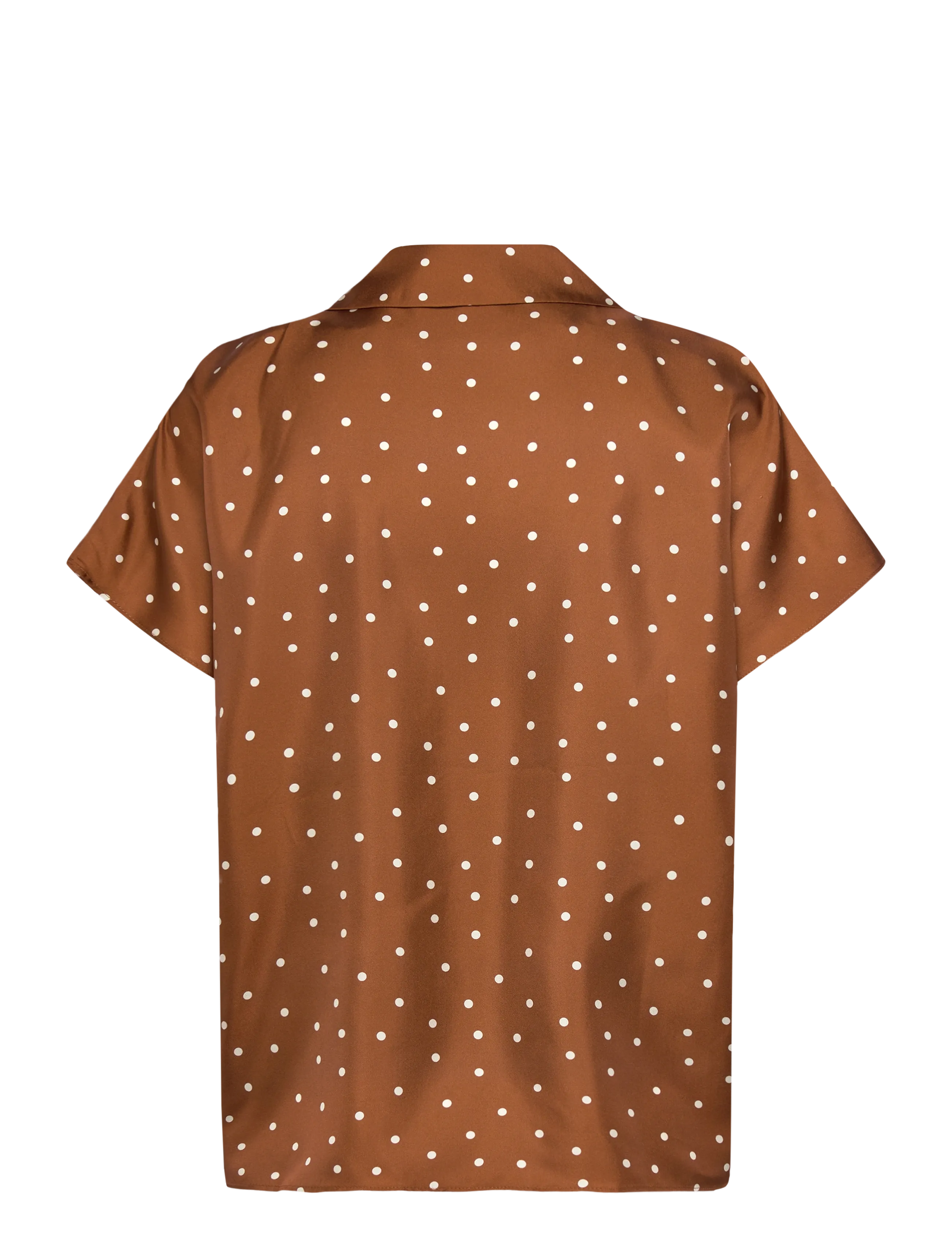 Lovechild 1979 - Birna Blouse - kortærmede bluser - 793 dot print caramel - 2