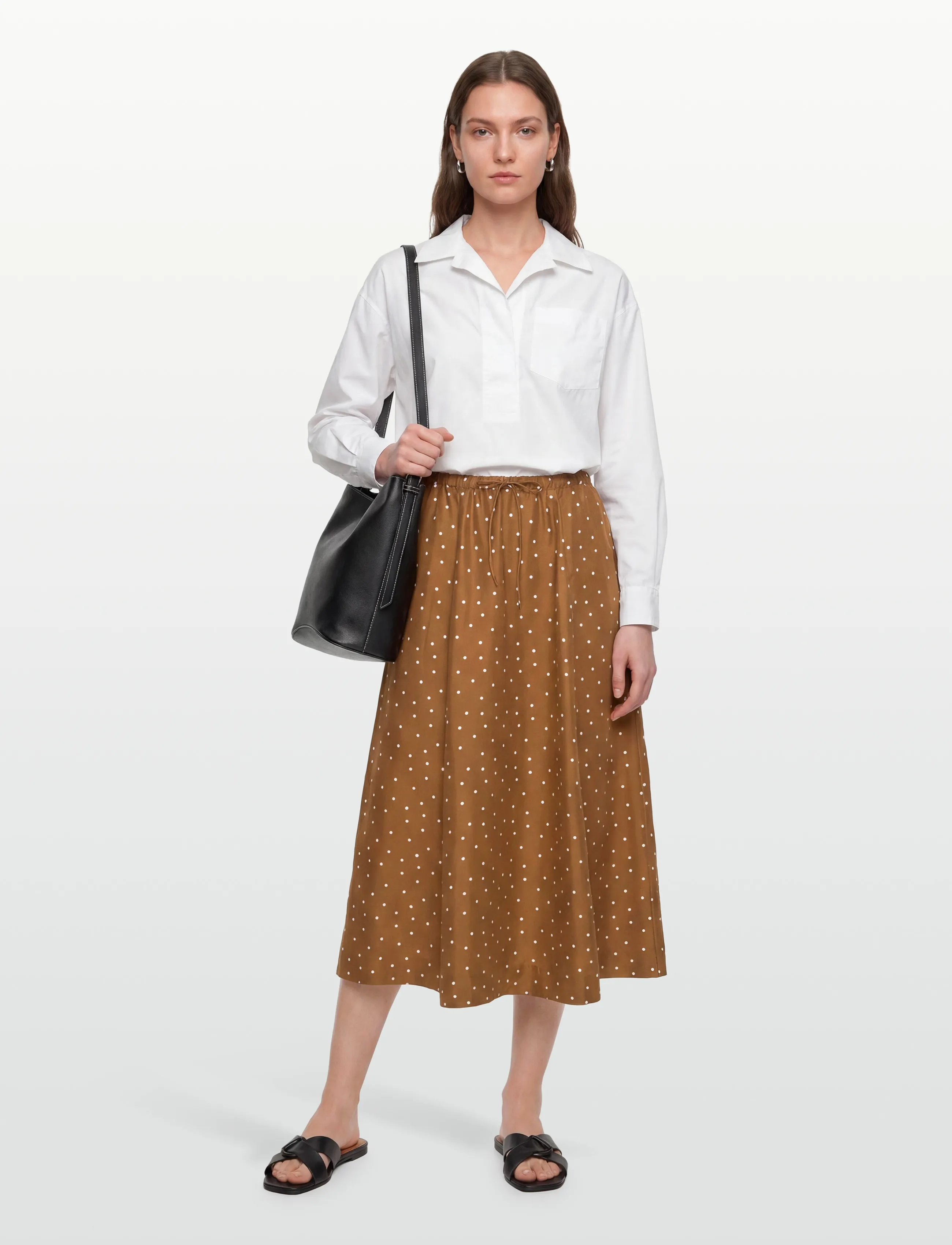 Lovechild 1979 Sallie Skirt - Skirts - 793 DOT PRINT CARAMEL / brown