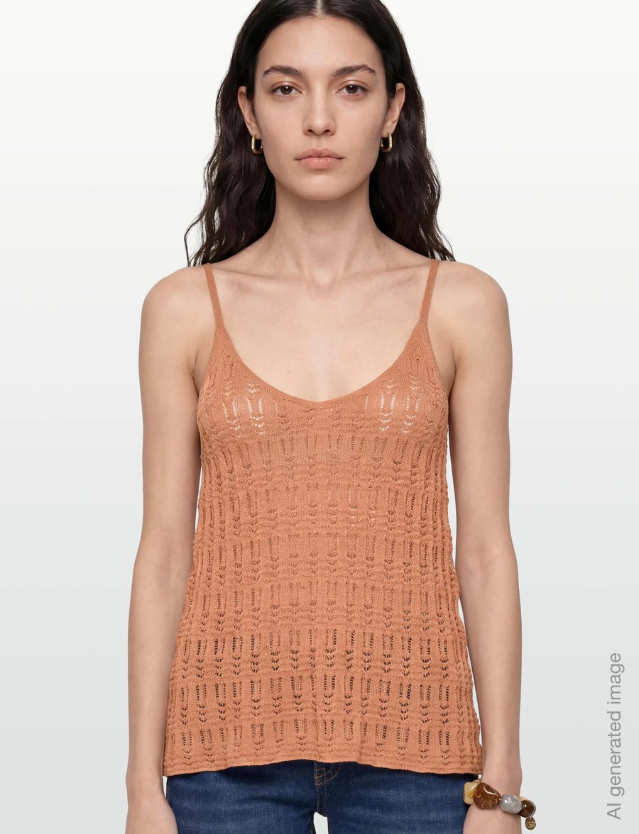 Lovechild 1979 - Cosima Top - Ärmellose tops - 182 biscuit - 3