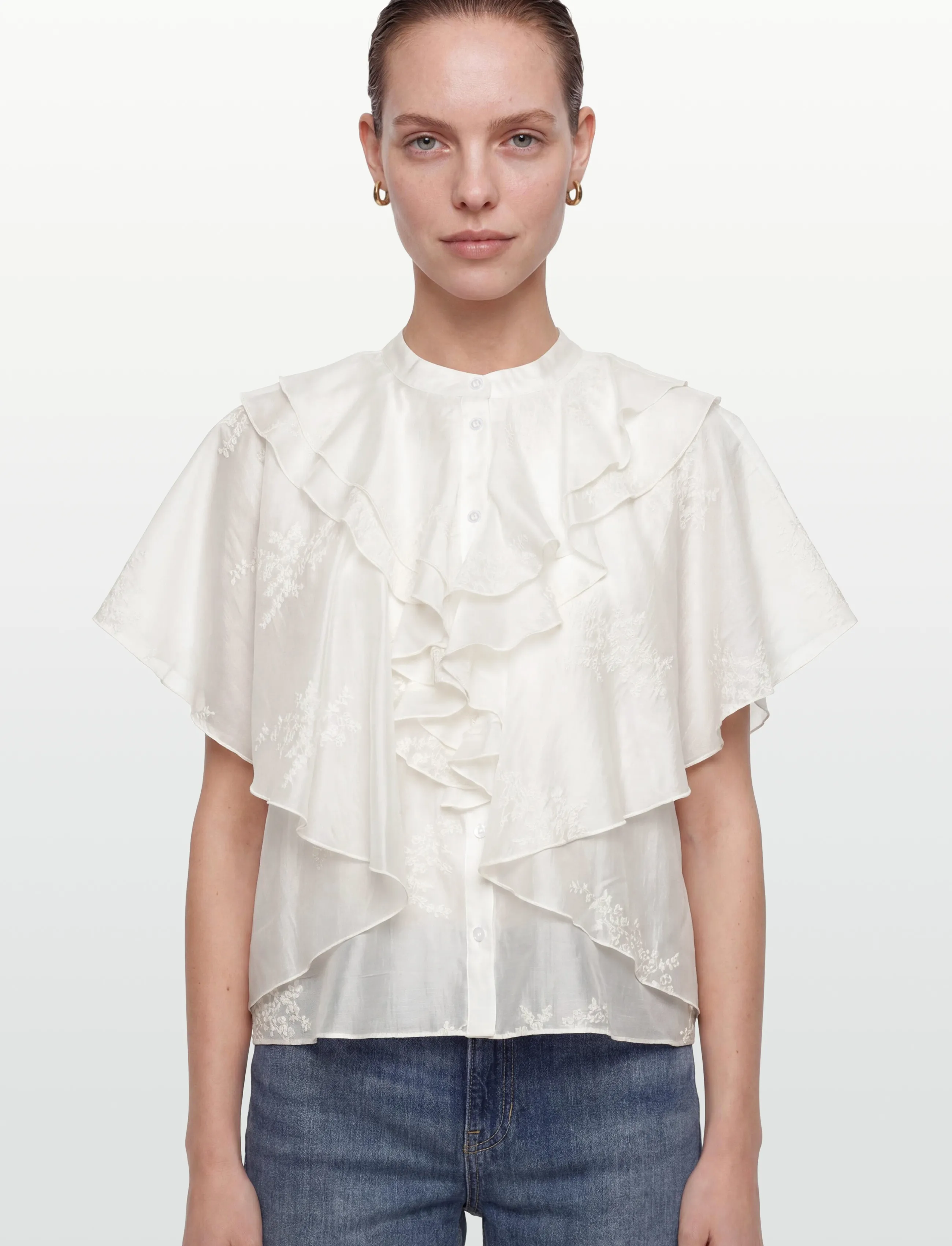Lovechild 1979 - Tara Shirt - short-sleeved blouses - 007 egret - 3