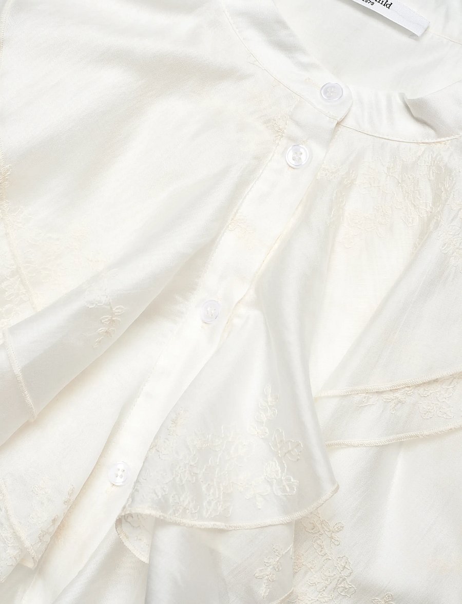 Lovechild 1979 - Tara Shirt - kurzärmelige blusen - 007 egret - 5
