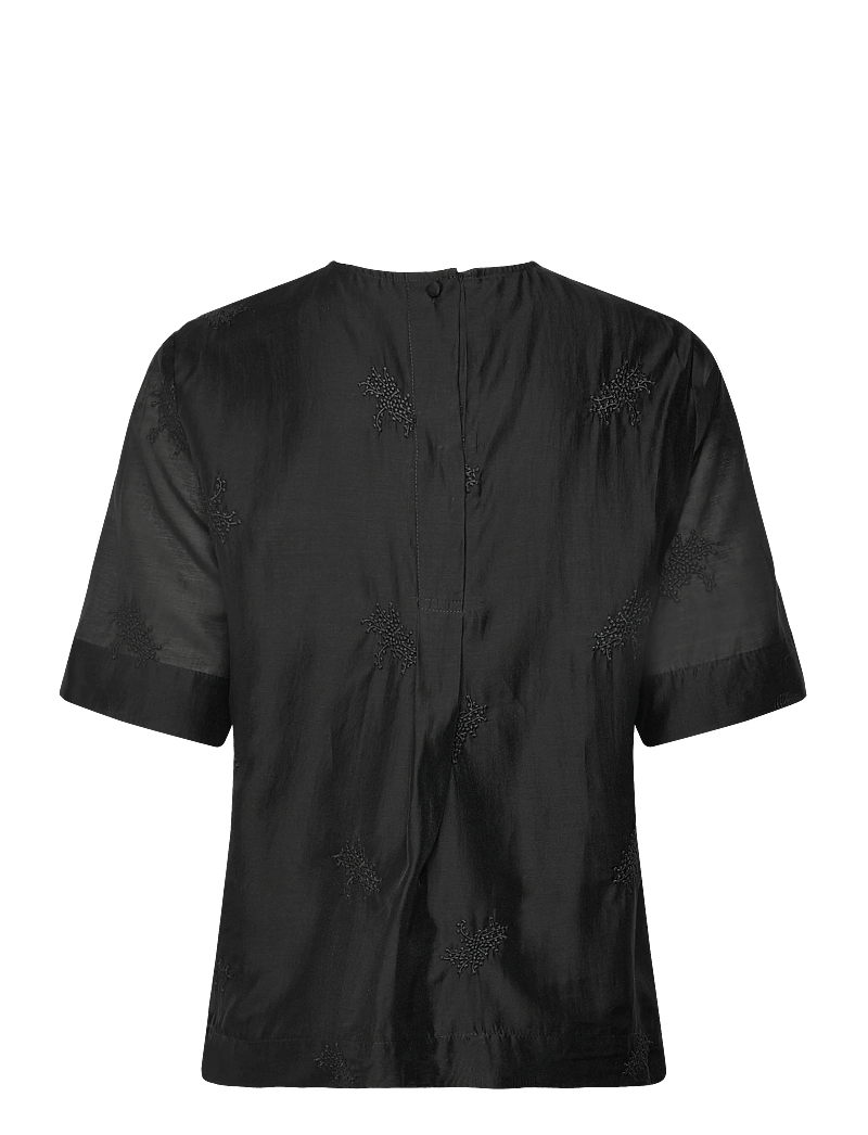 Lovechild 1979 - Jianna Blouse - kortærmede bluser - 999 black - 2