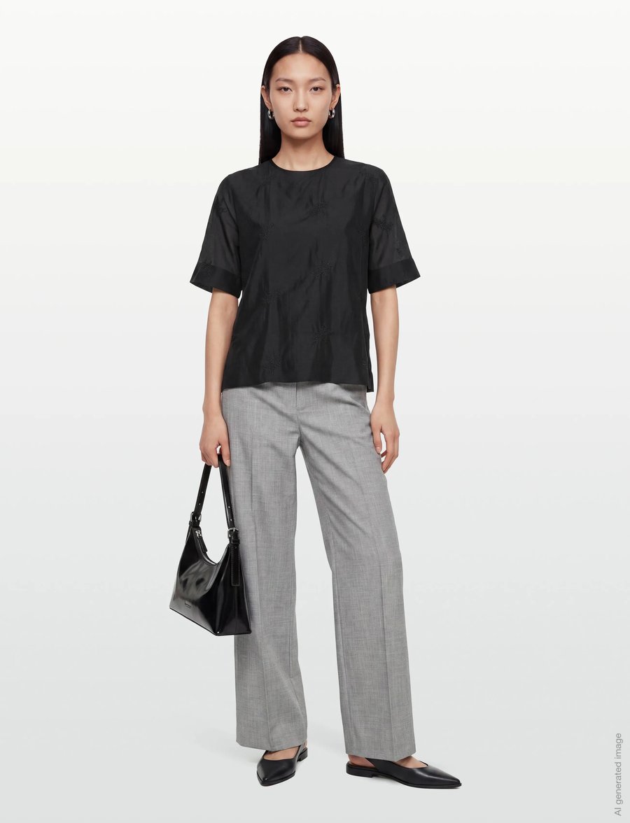 Lovechild 1979 - Jianna Blouse - kortærmede bluser - 999 black - 0
