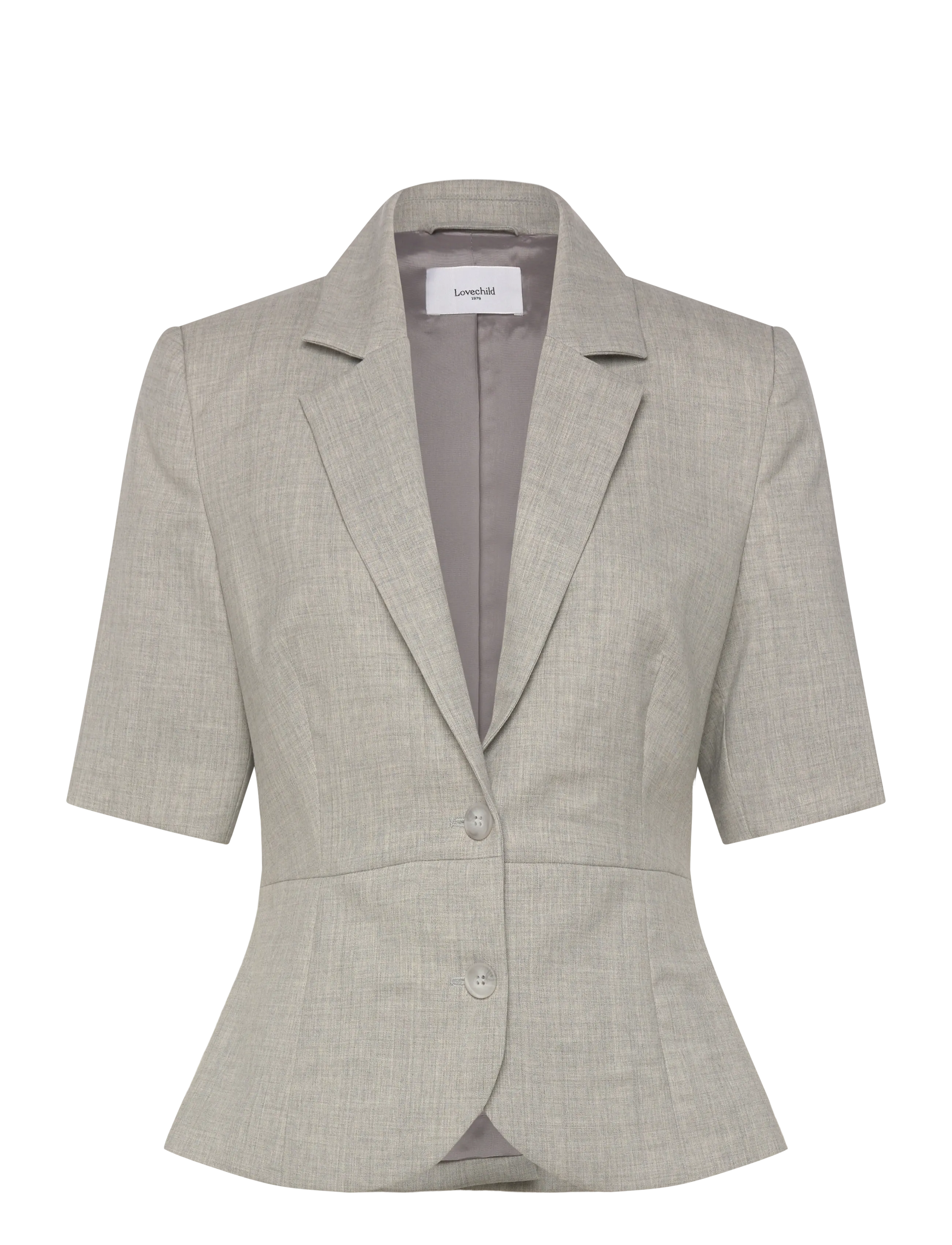 Lovechild 1979 Alana Blazer - Transitional Layering - 056 LIGHT GREY MELANGE / grey