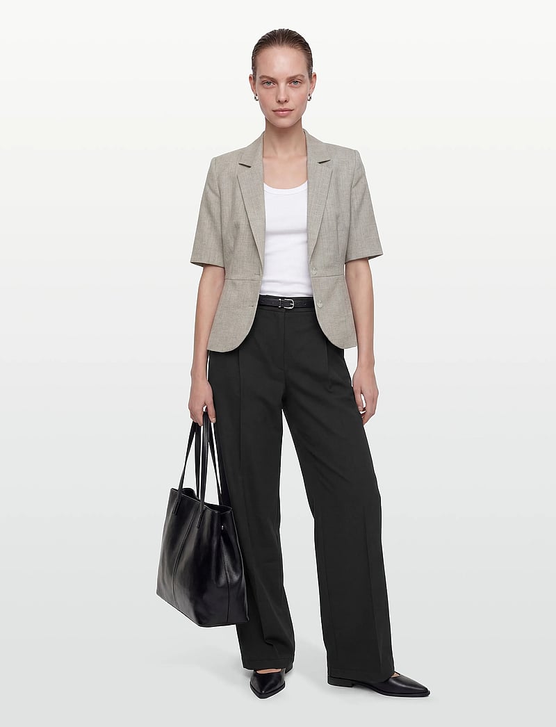 Lovechild 1979 - Alana Blazer - vienaeiliai švarkai - 056 light grey melange - 0