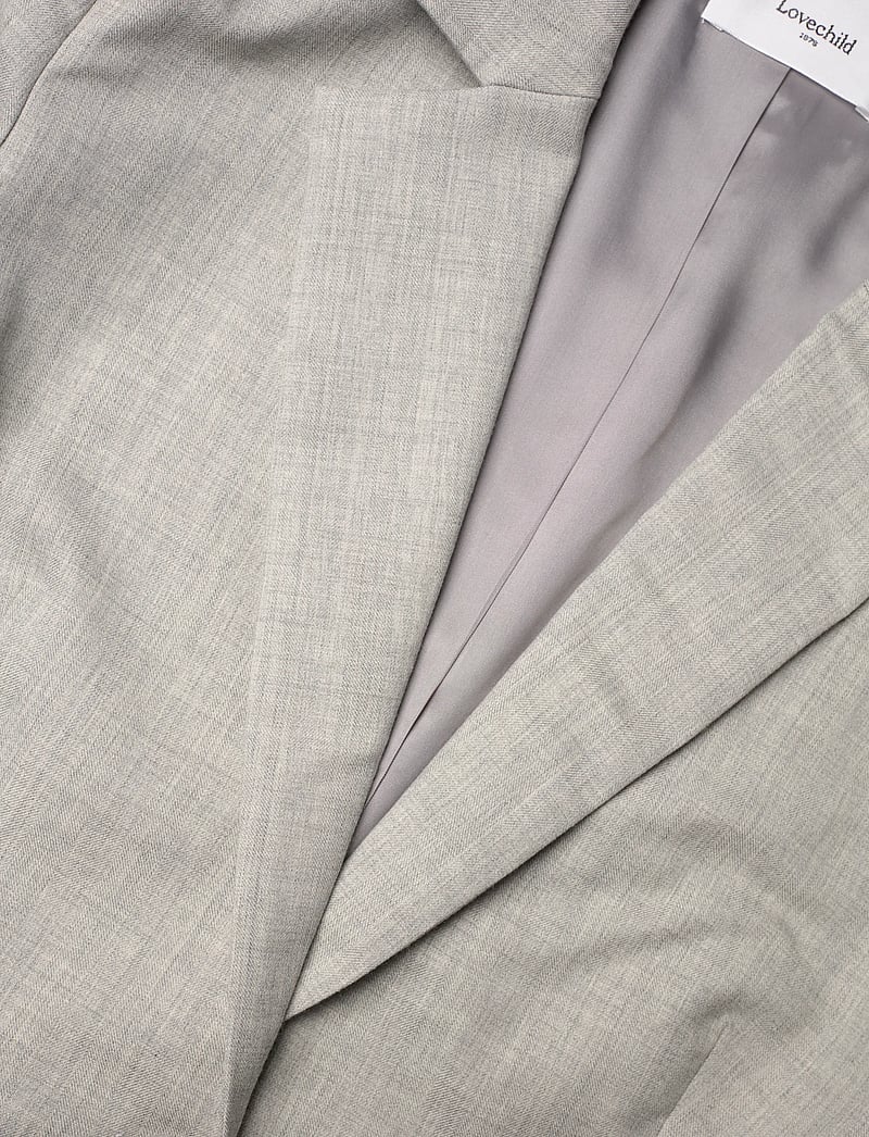 Lovechild 1979 - Alana Blazer - enkeltradede blazere - 056 light grey melange - 3