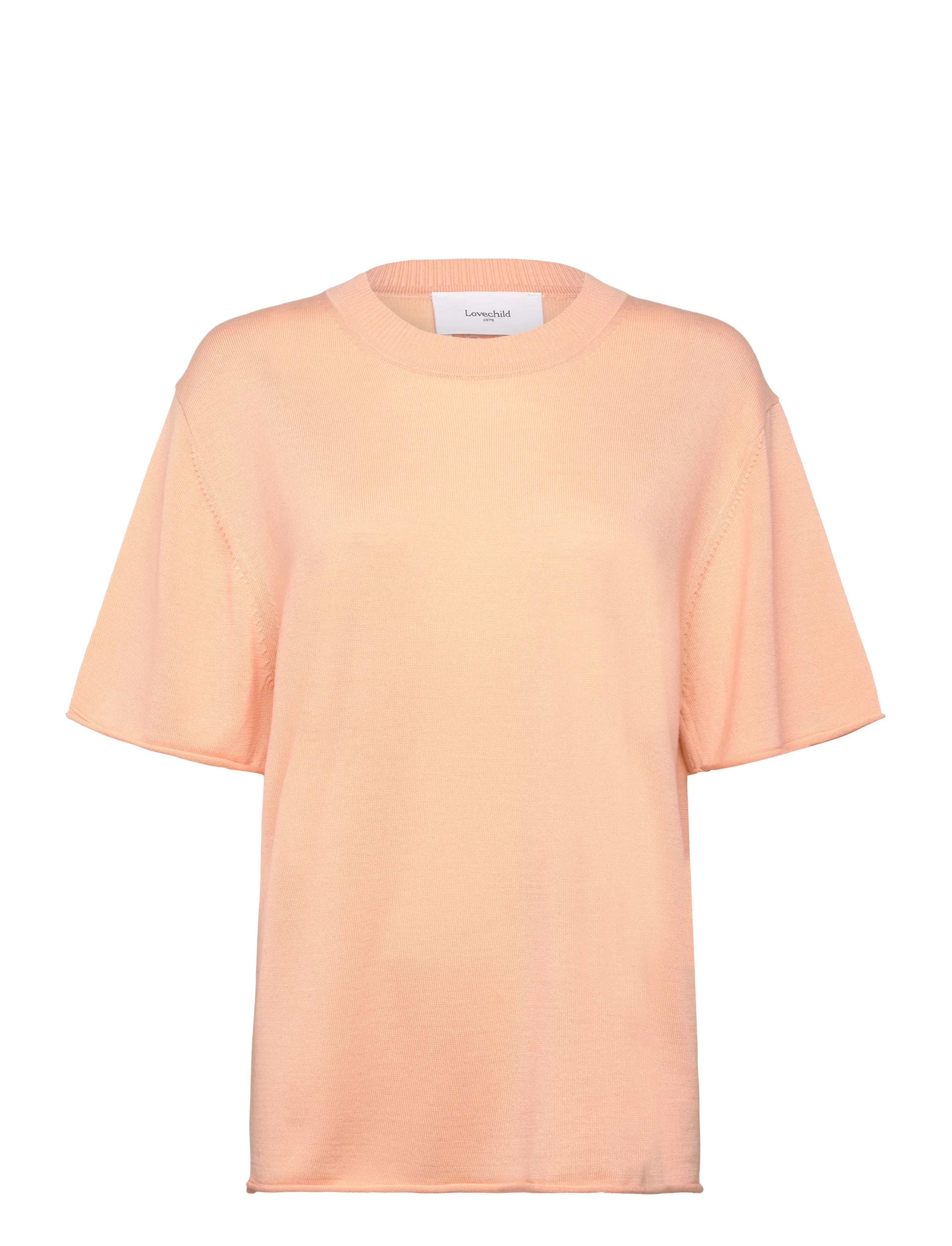 Lovechild 1979 Tessa T-shirt - Striktrøjer - 183 PEACH / coral