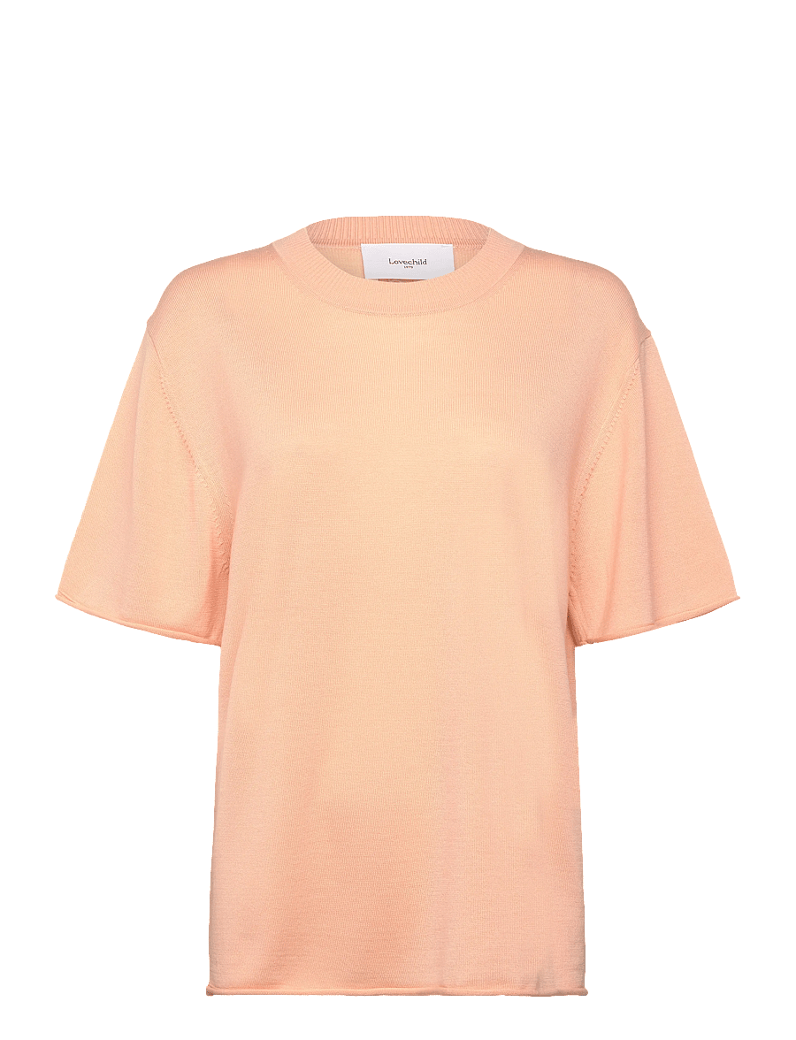 Lovechild 1979 - Tessa T-shirt - striktrøjer - 183 peach - 1