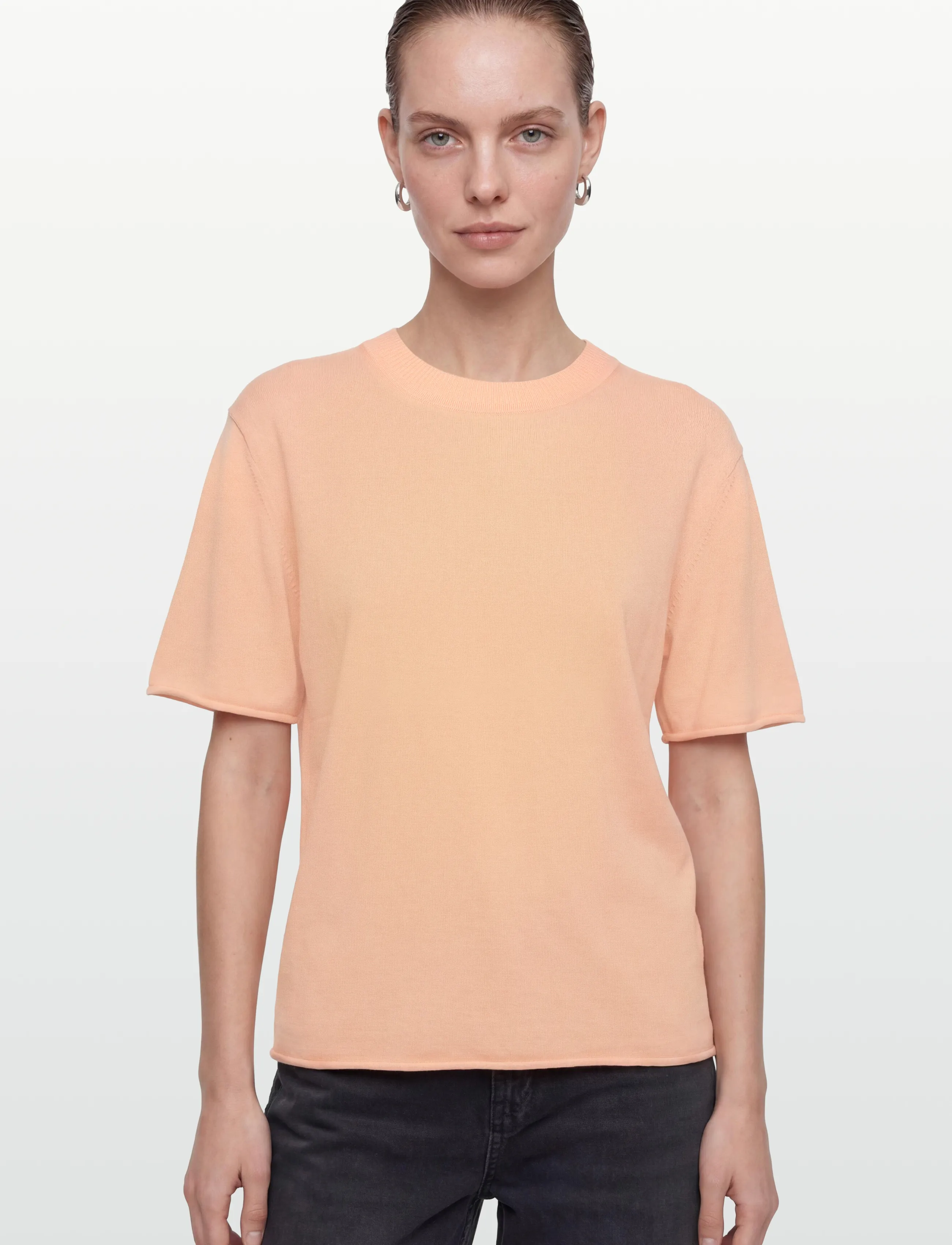 Lovechild 1979 - Tessa T-shirt - striktrøjer - 183 peach - 3