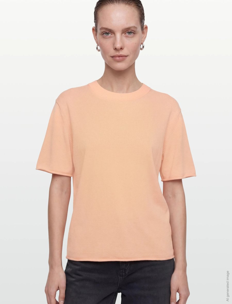 Lovechild 1979 - Tessa T-shirt - striktrøjer - 183 peach - 3