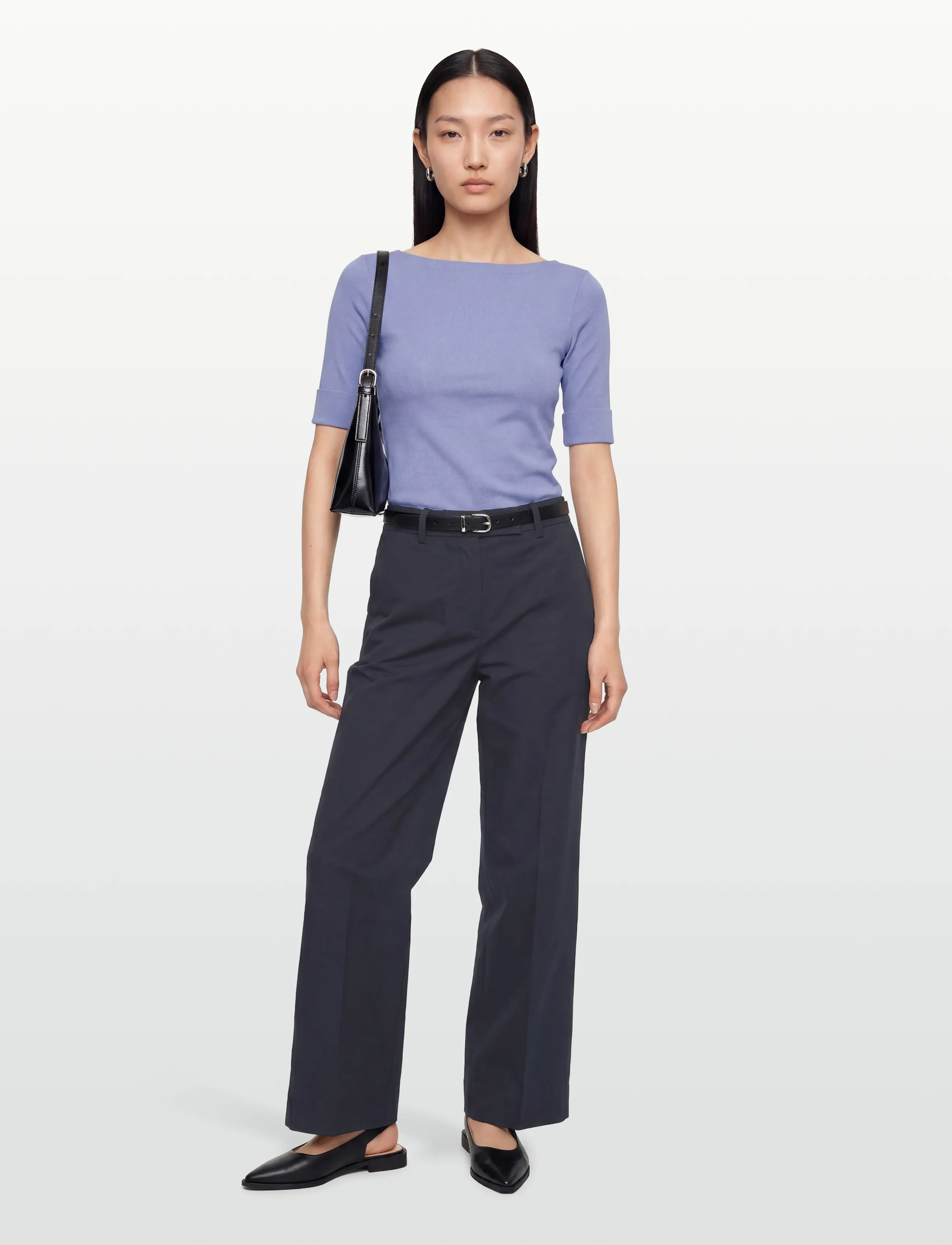 Lovechild 1979 Harper Pants, 42, Trousers, Marineblau - Wide Leg, Frauen