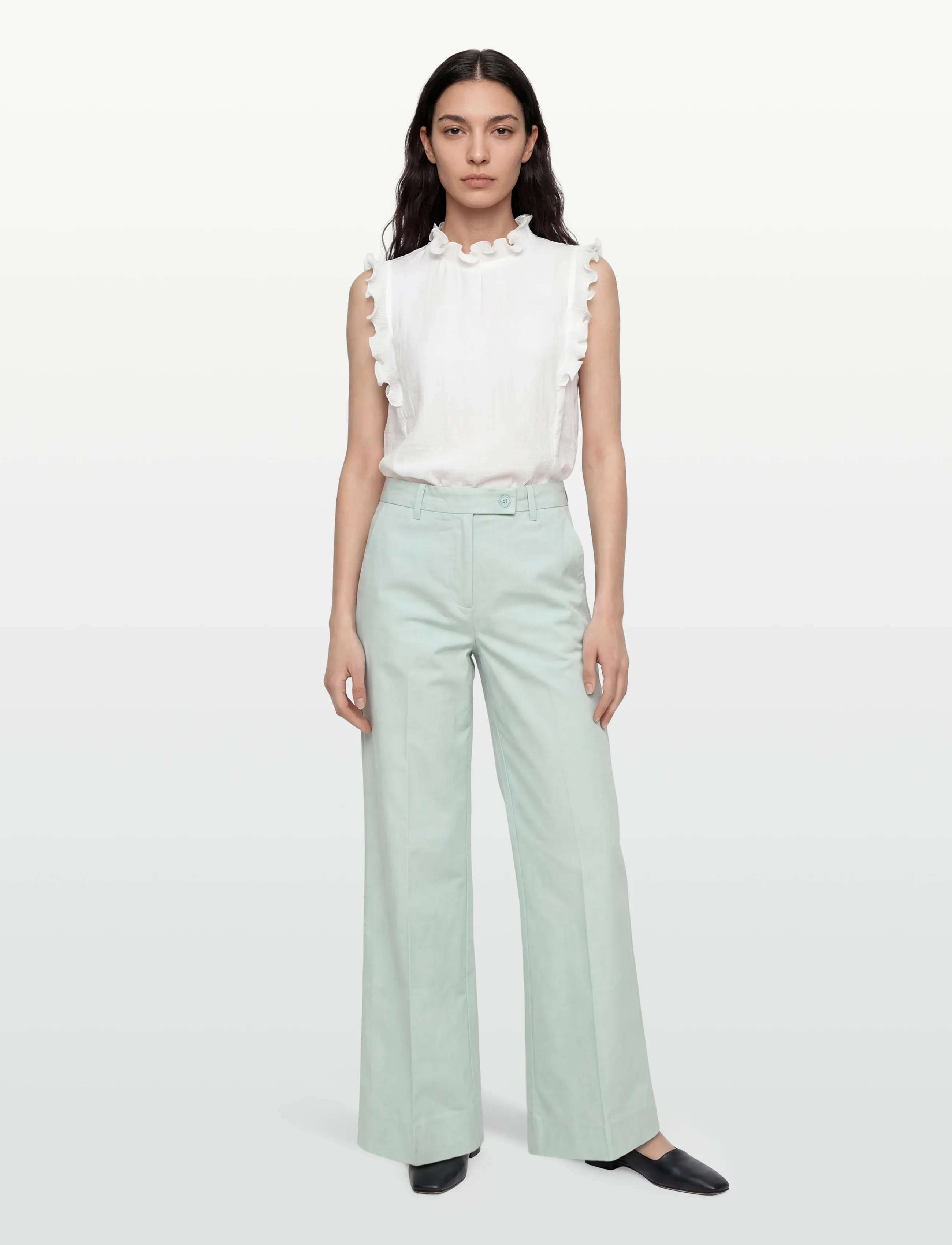 Lovechild 1979 Harper Pants, 38, Trousers, Grün - Wide Leg, Frauen
