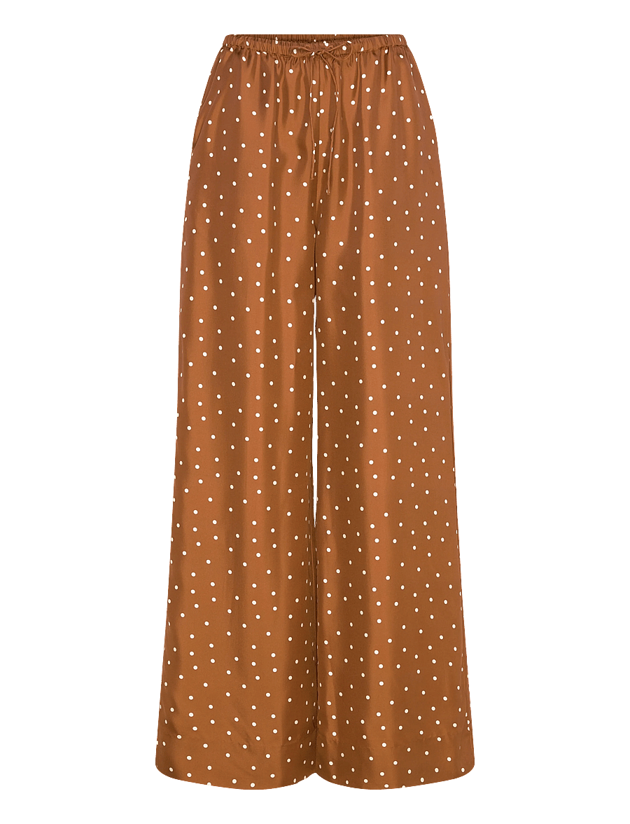 Lovechild 1979 - Lana Pants - vida byxor - 793 dot print caramel - 1