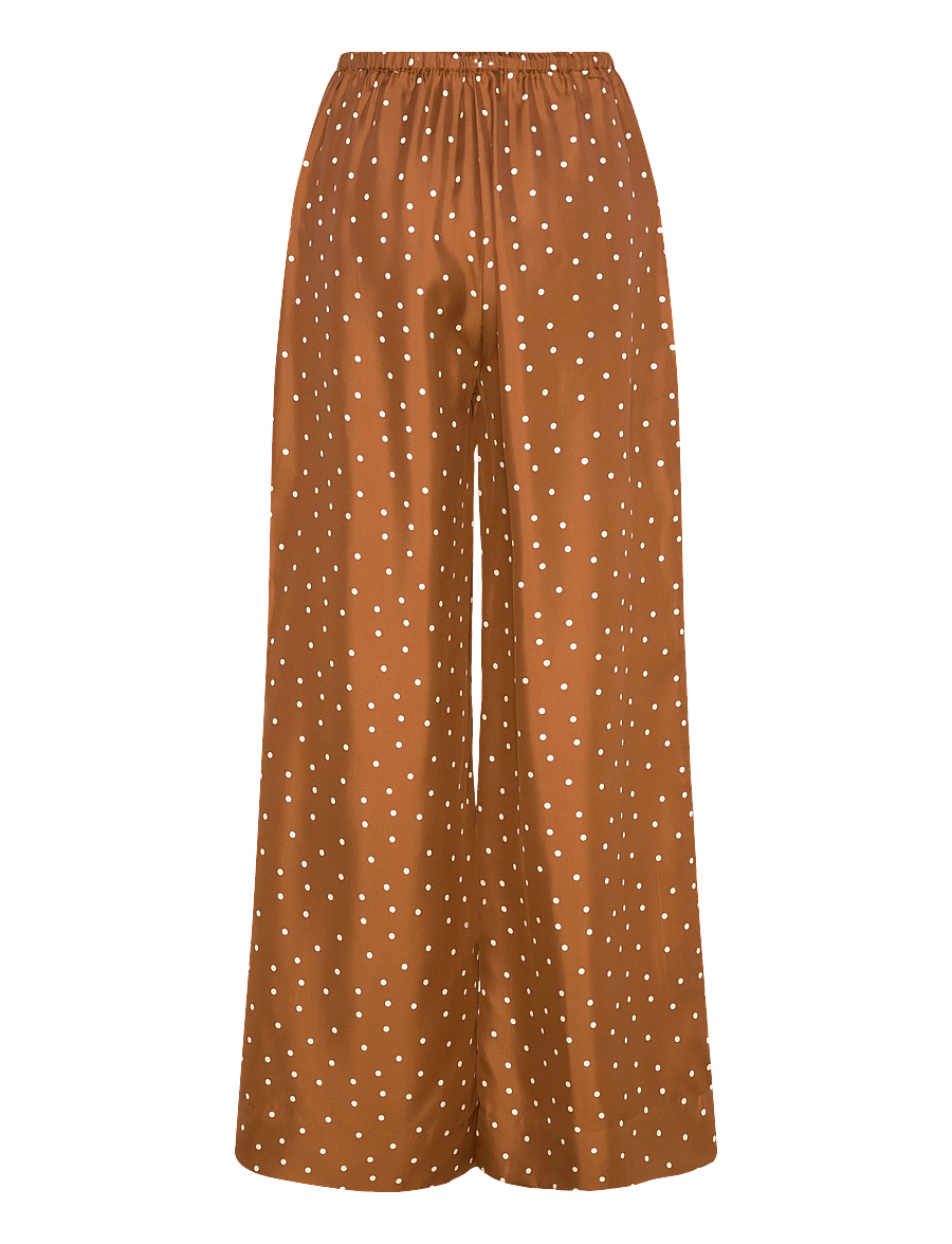 Lovechild 1979 - Lana Pants - hosen mit weitem bein - 793 dot print caramel - 2